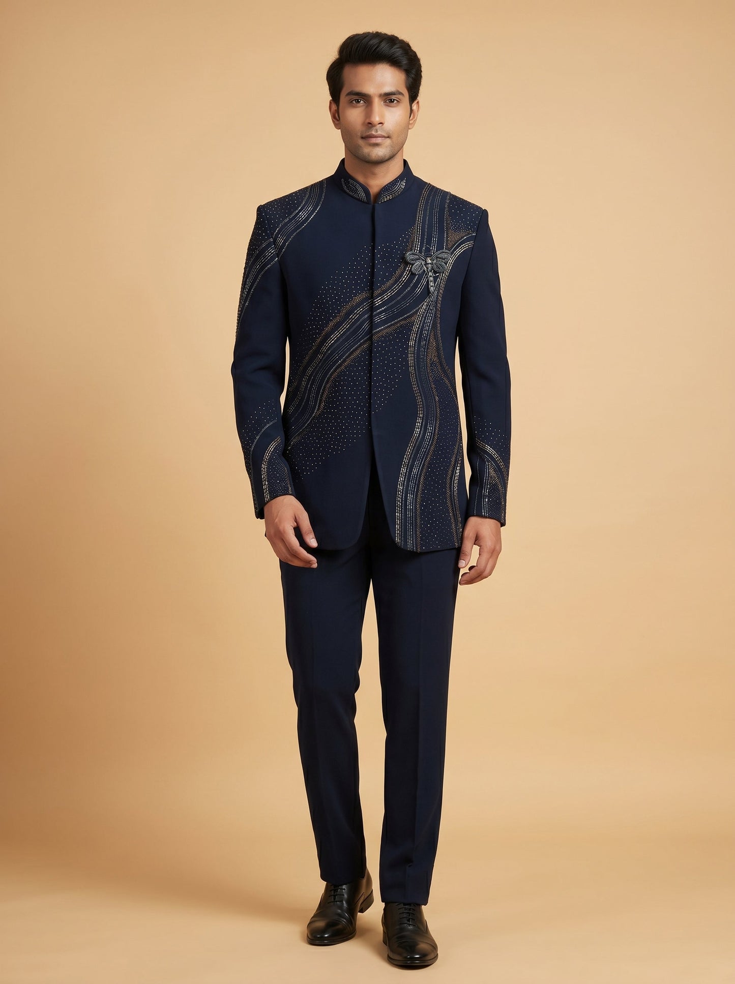Black Traditional Jodhpuri Suit