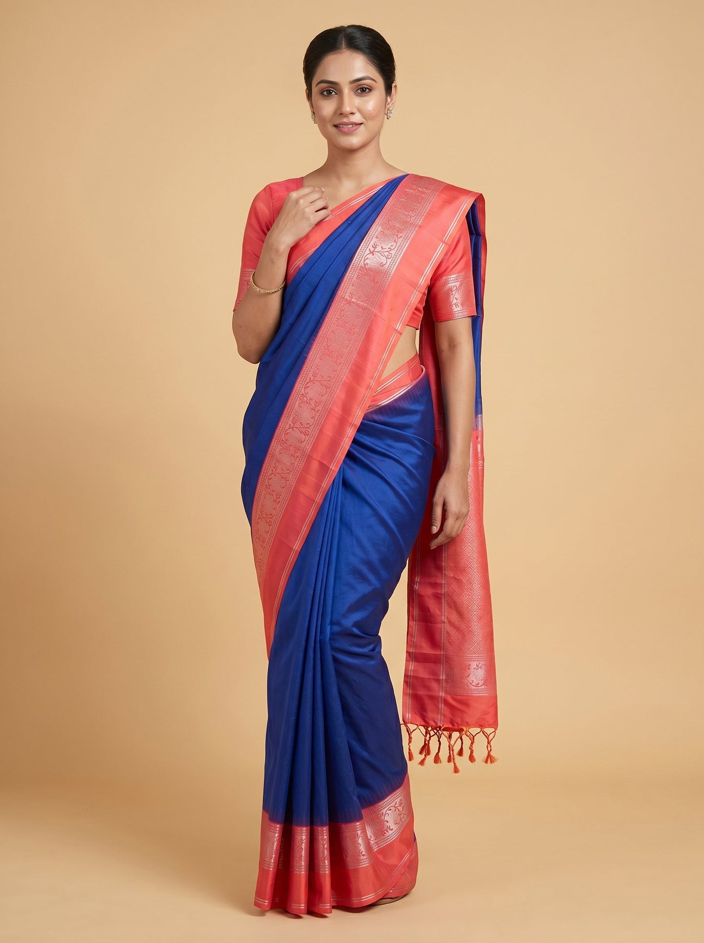 Blue Classic Handloom Saree
