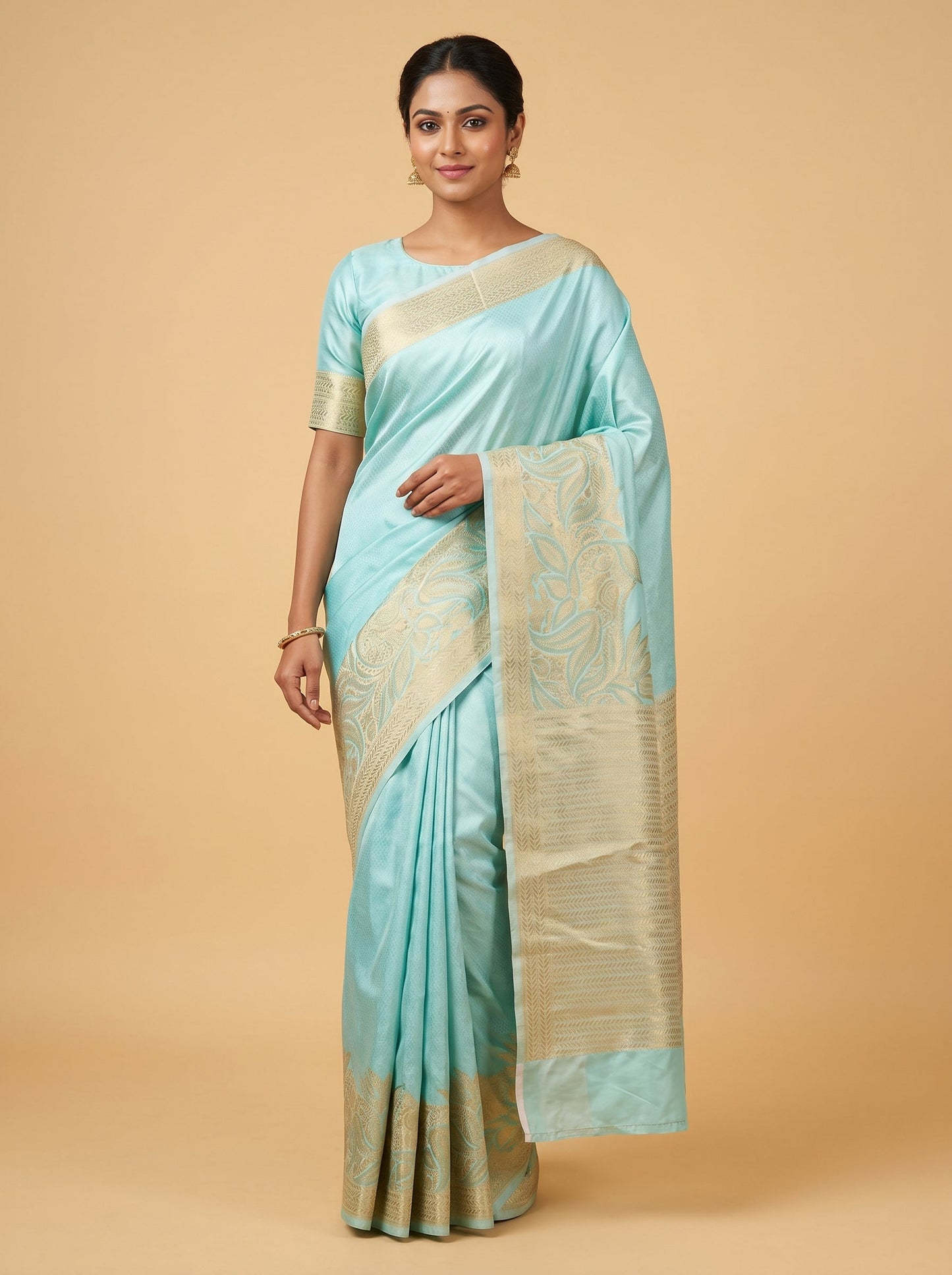 Blue Relaxed Weave Handloom Saree