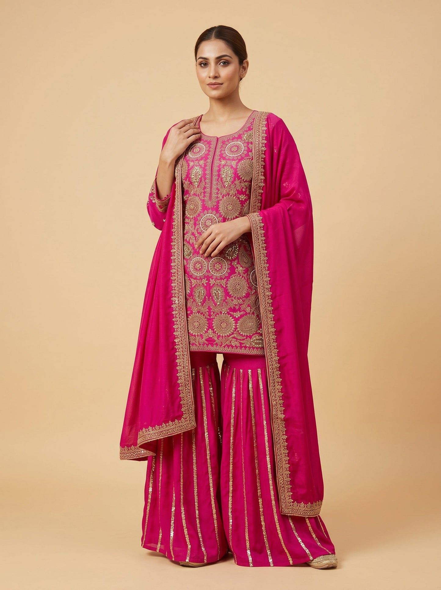 Blush Pink Palazzo Set