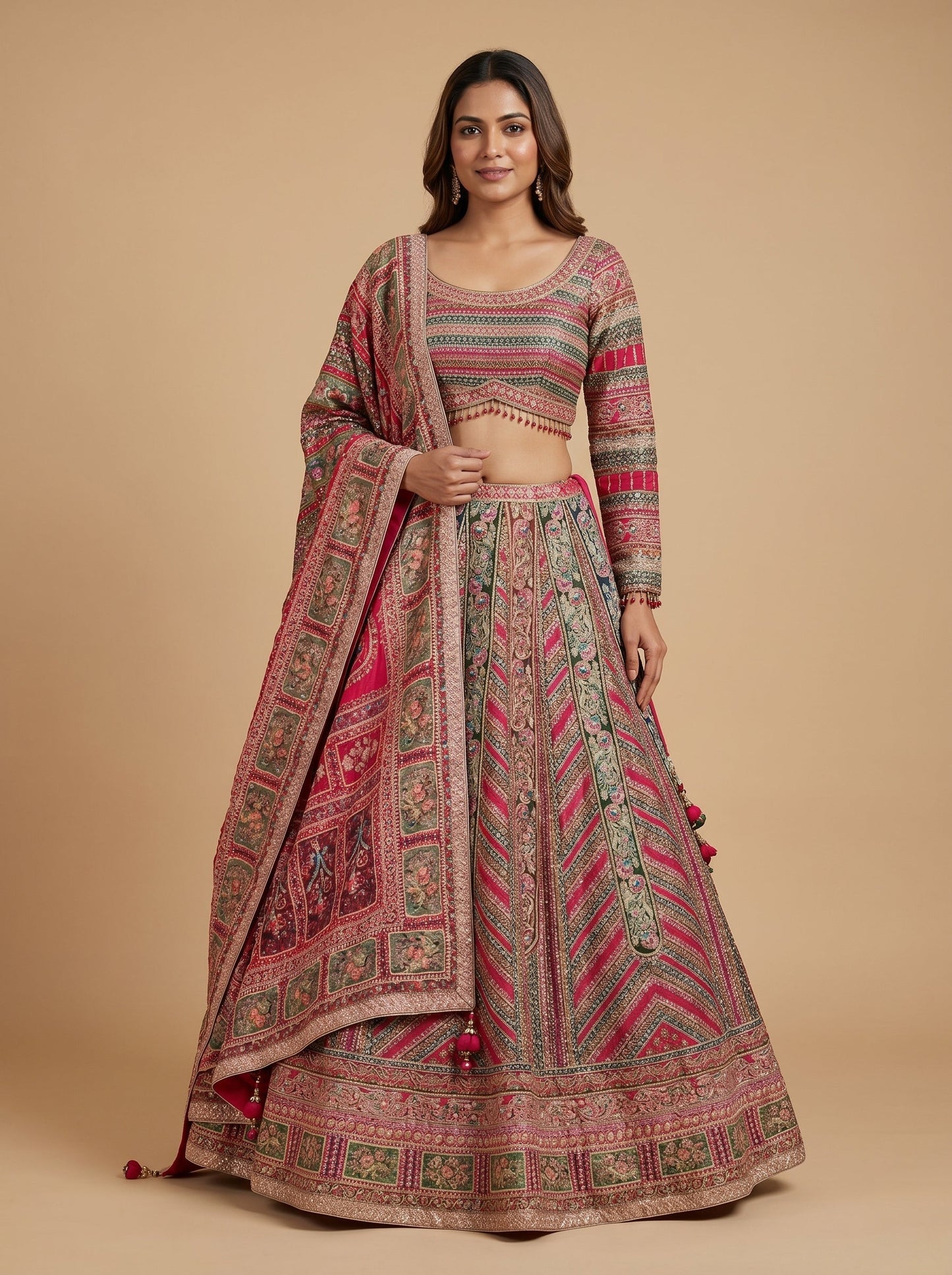 Blush Printed Lehenga