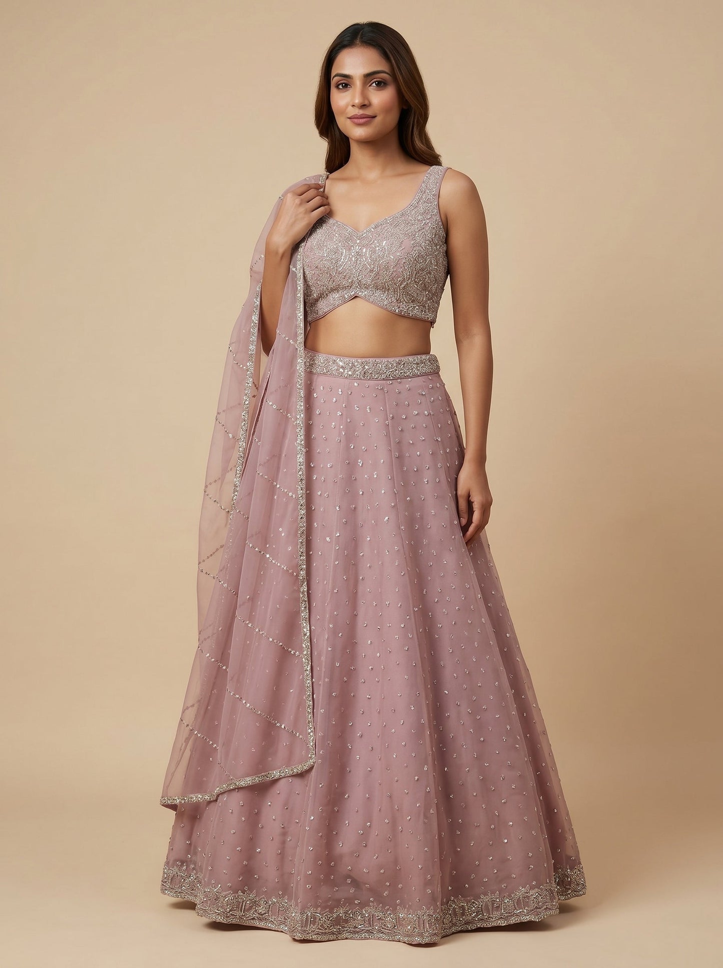 Blush Rose Lehenga