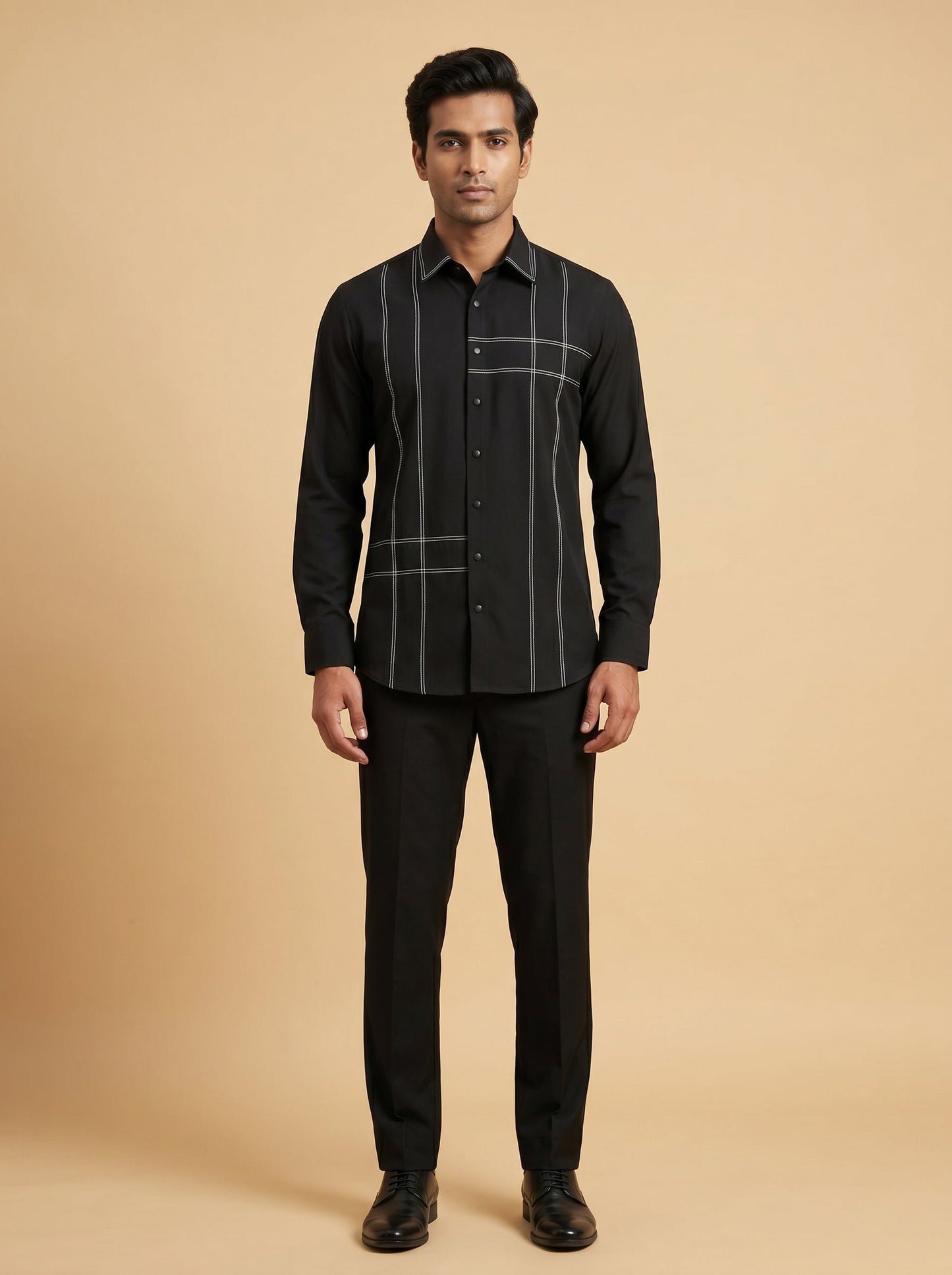 Bold Black Printed Shirt