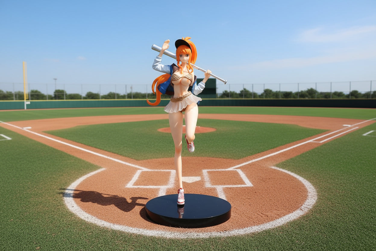 One Piece | Nami Baseball Anime Action Figure | 19Cm |