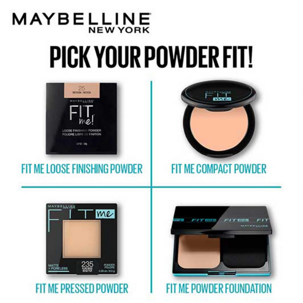 Maybelline New York Fit Me Matte Poreless Pressed Face Powder - True Beige 222