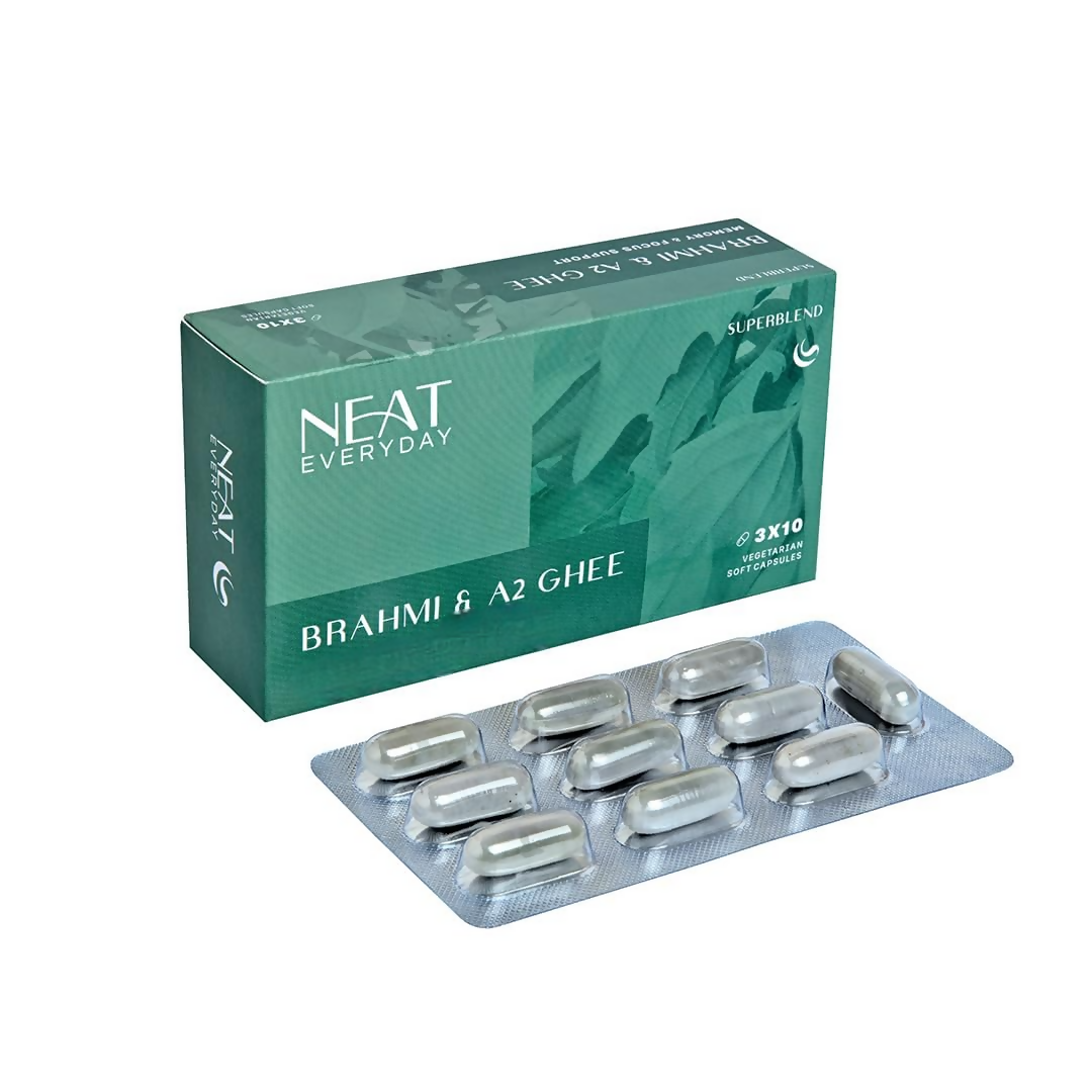 Neat Everyday Brahmi & A2 Ghee Capsules