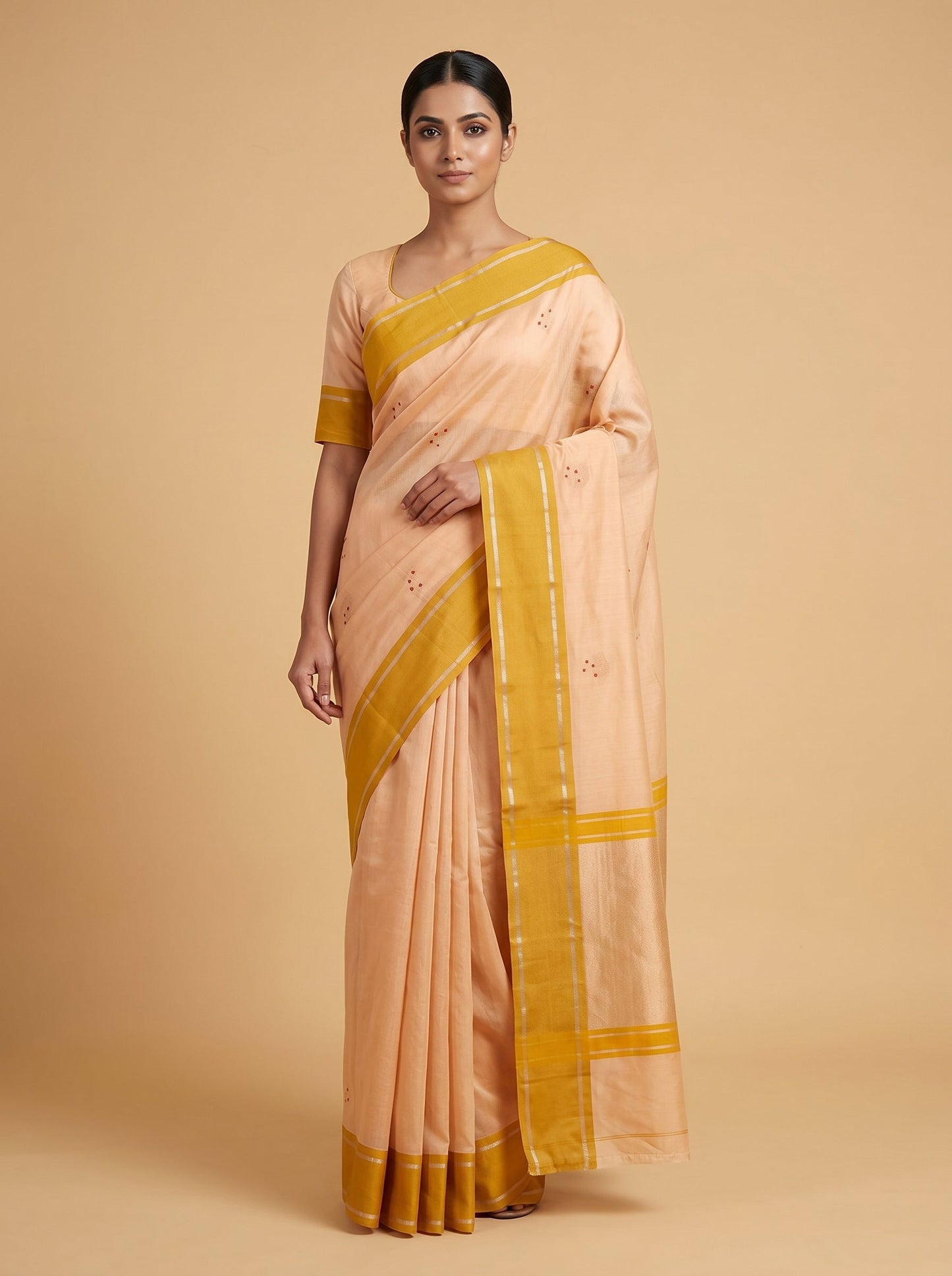 Camel Gold Handloom Saree