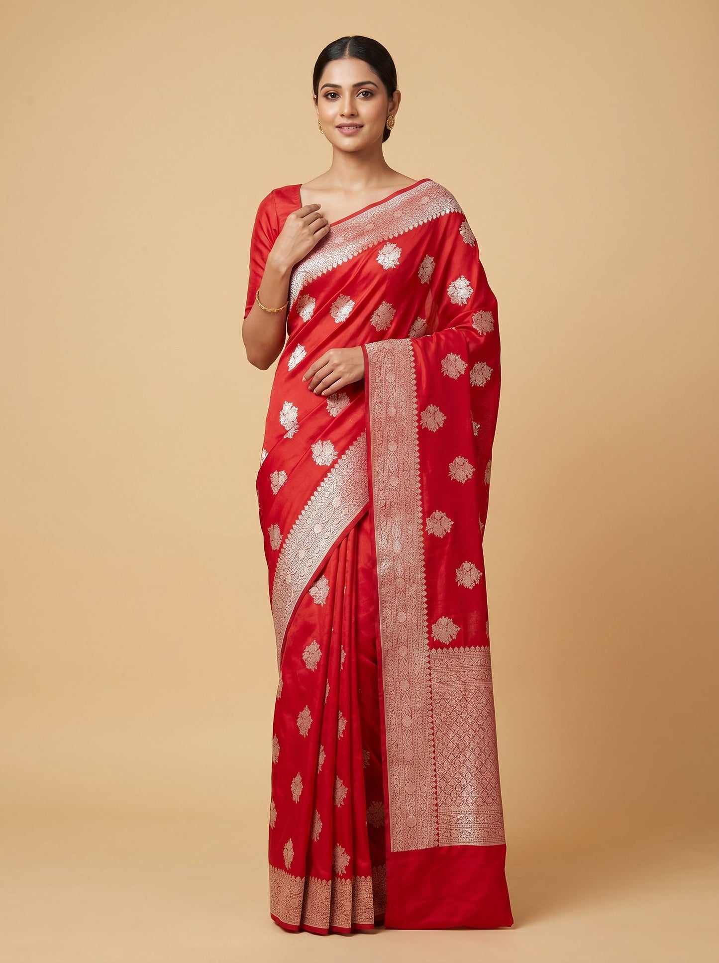 Celebration Red Saree
