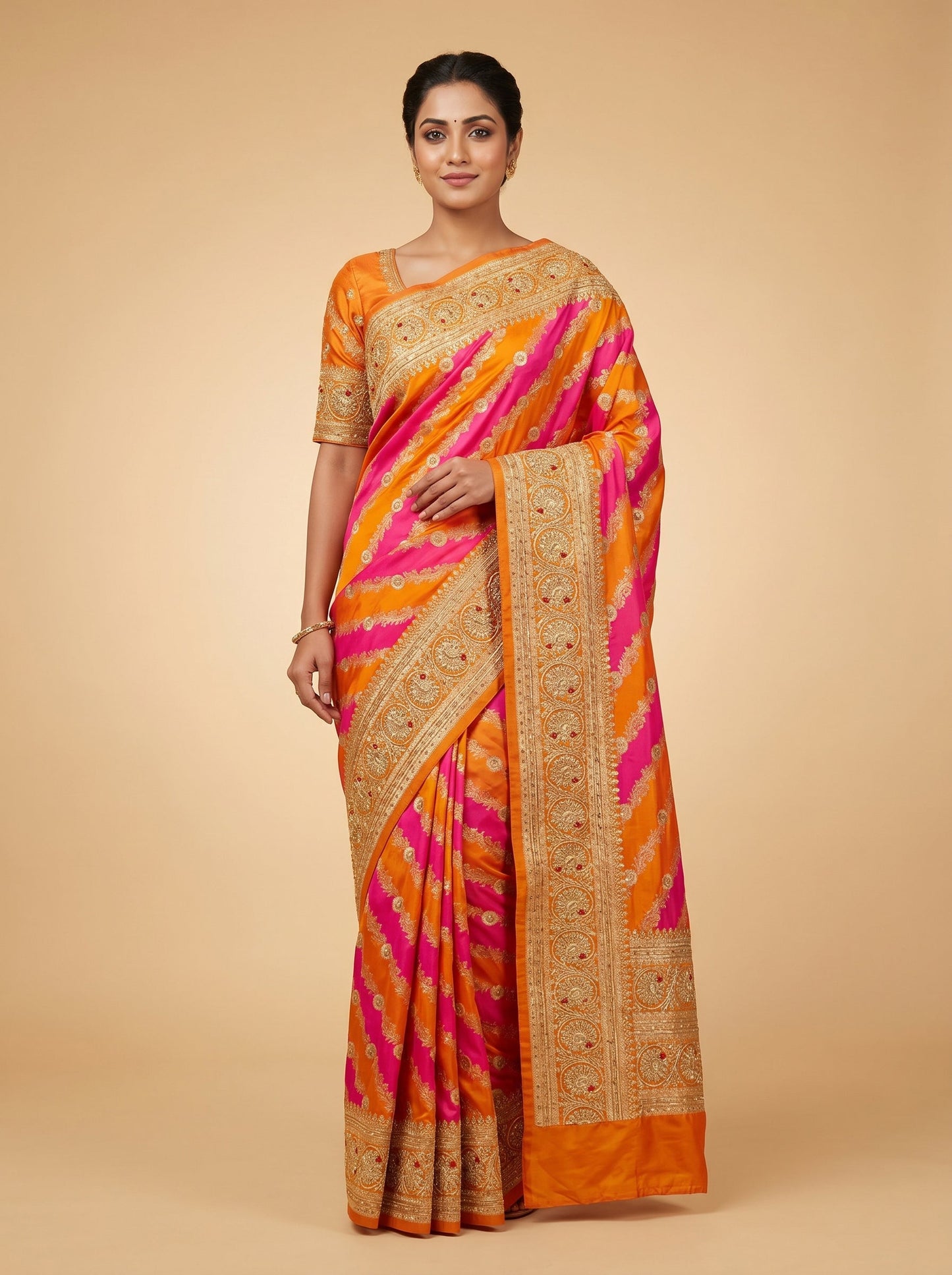 Citrus Burst Glow Saree