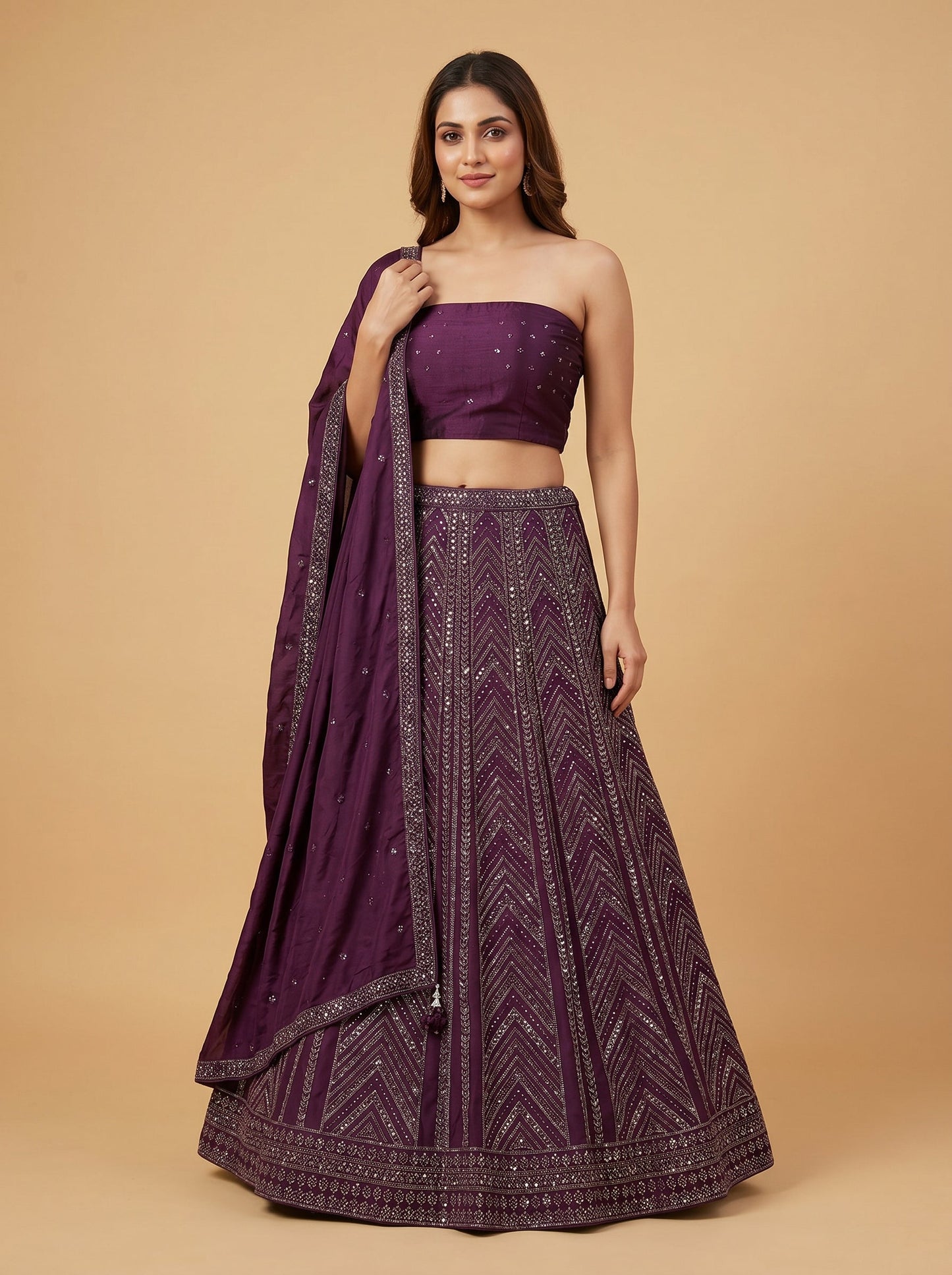 Classic Wine Lehenga
