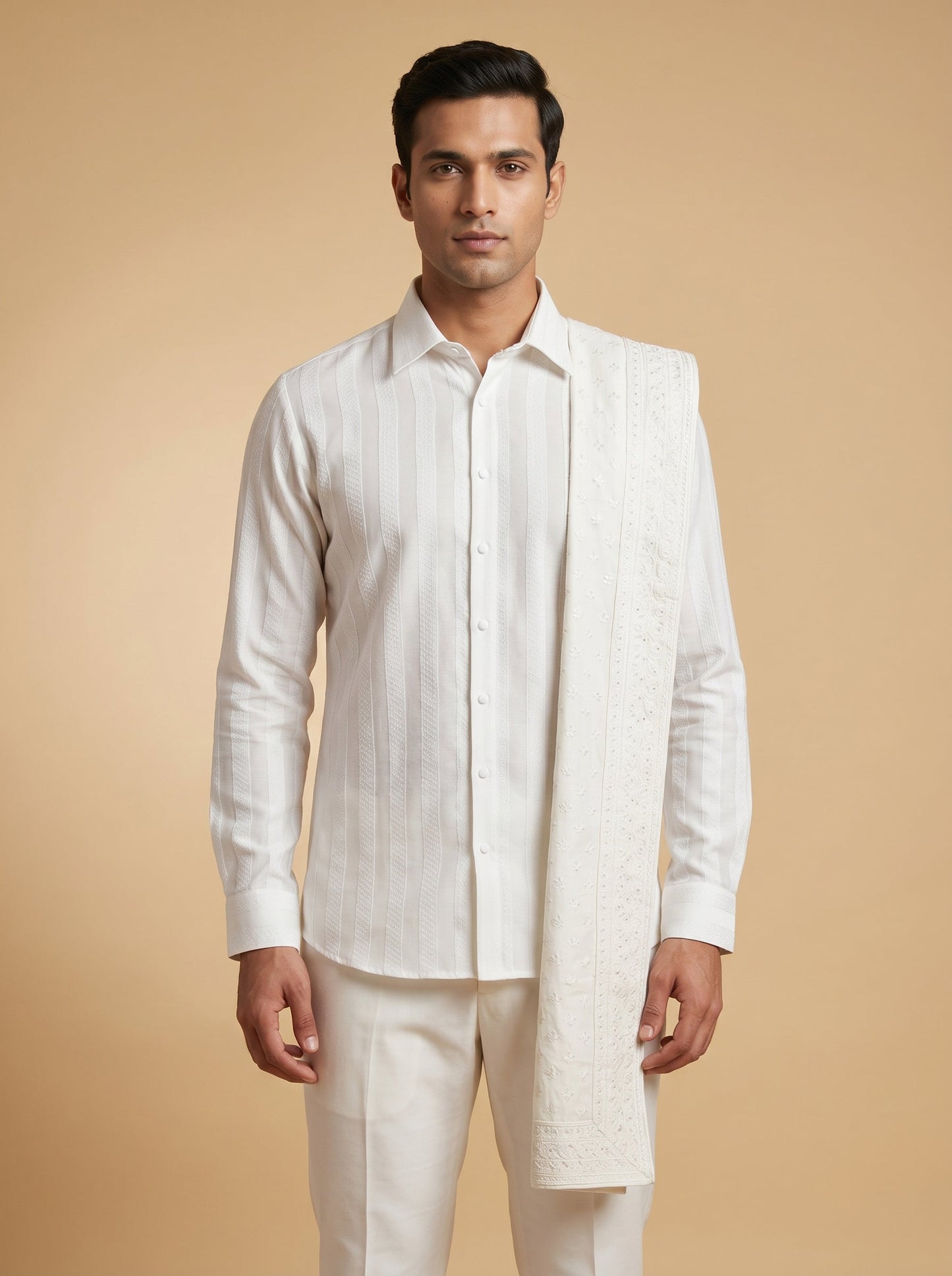Clean White Slim Shirt