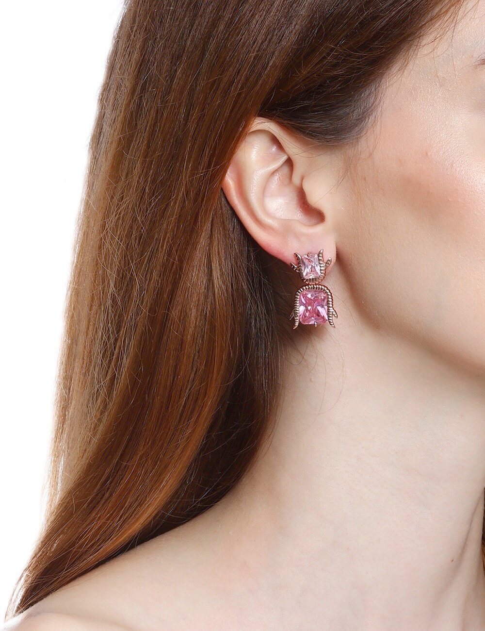 Cluster Rose Studs Earrings