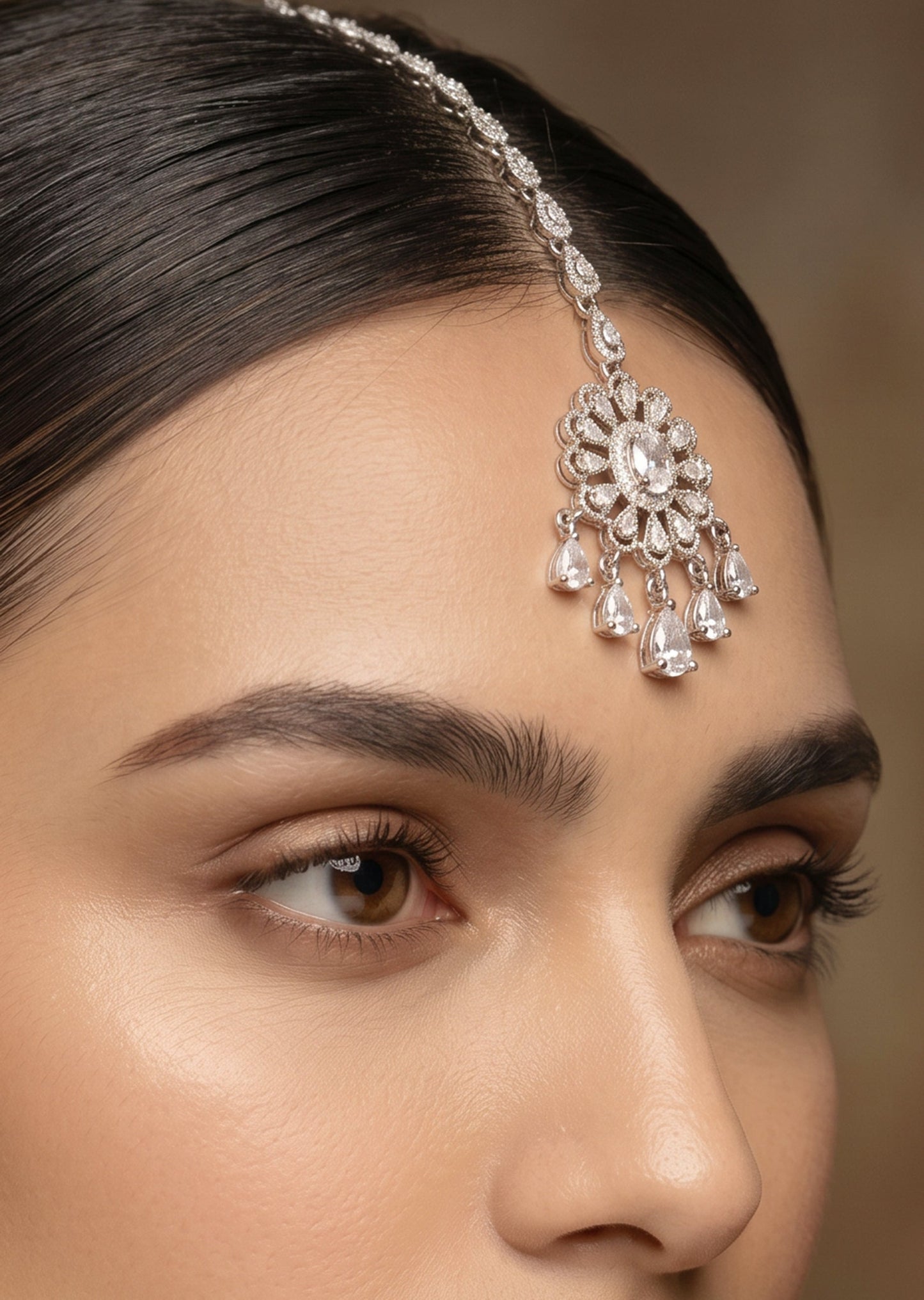 Cubic Zirconia Maang Tikka