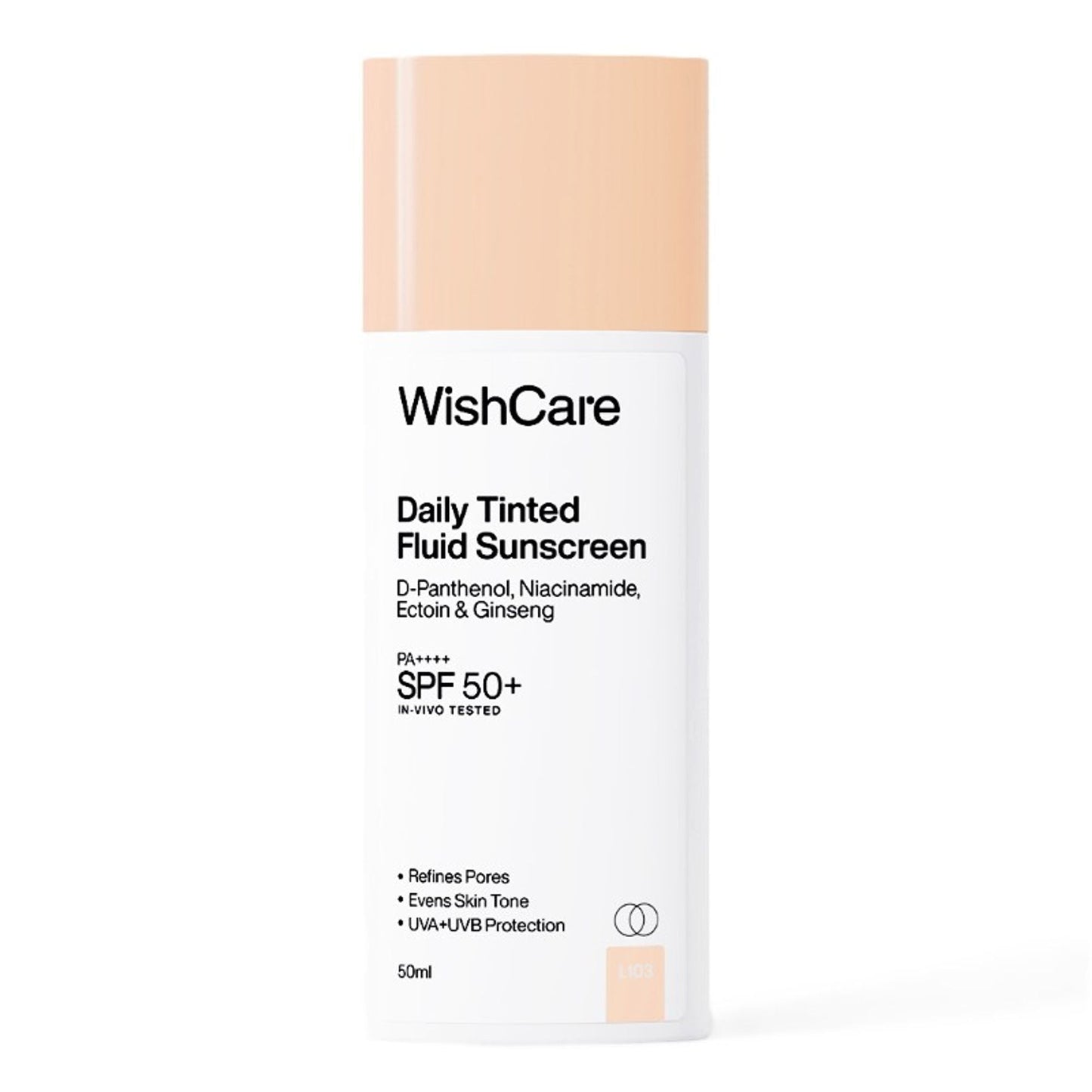 Wishcare Daily Fluid Tinted Sunscreen SPF50PA++++ - L103