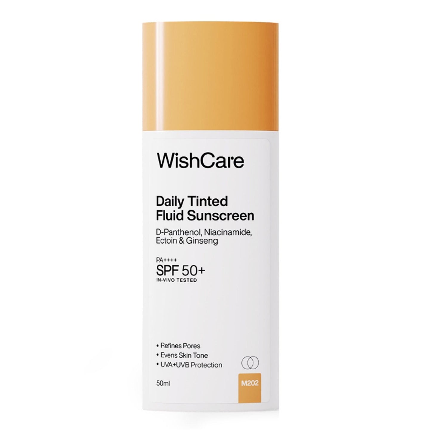 Wishcare Daily Fluid Tinted Sunscreen SPF50PA++++ - M202