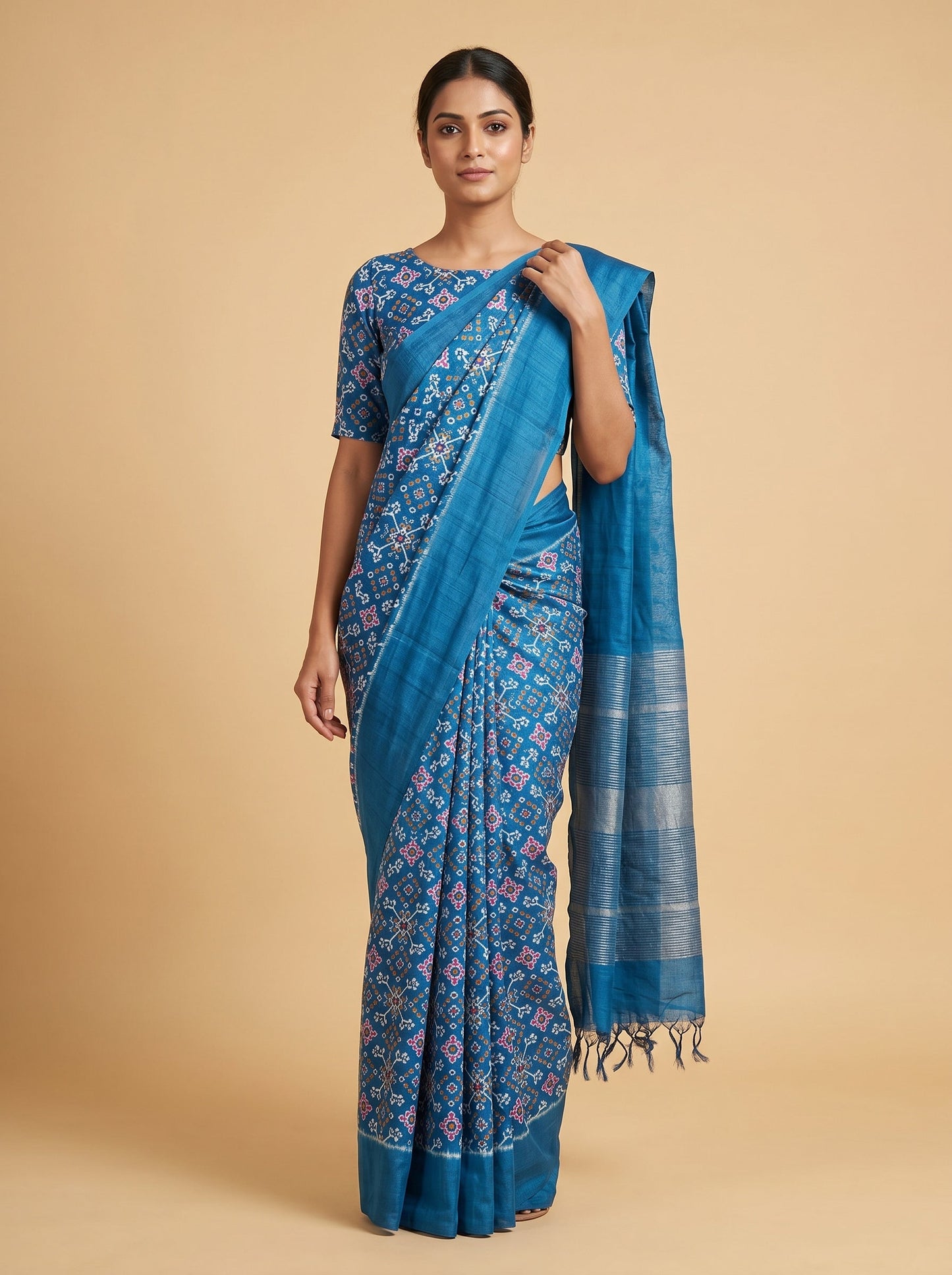 Dark Wine Handloom Saree