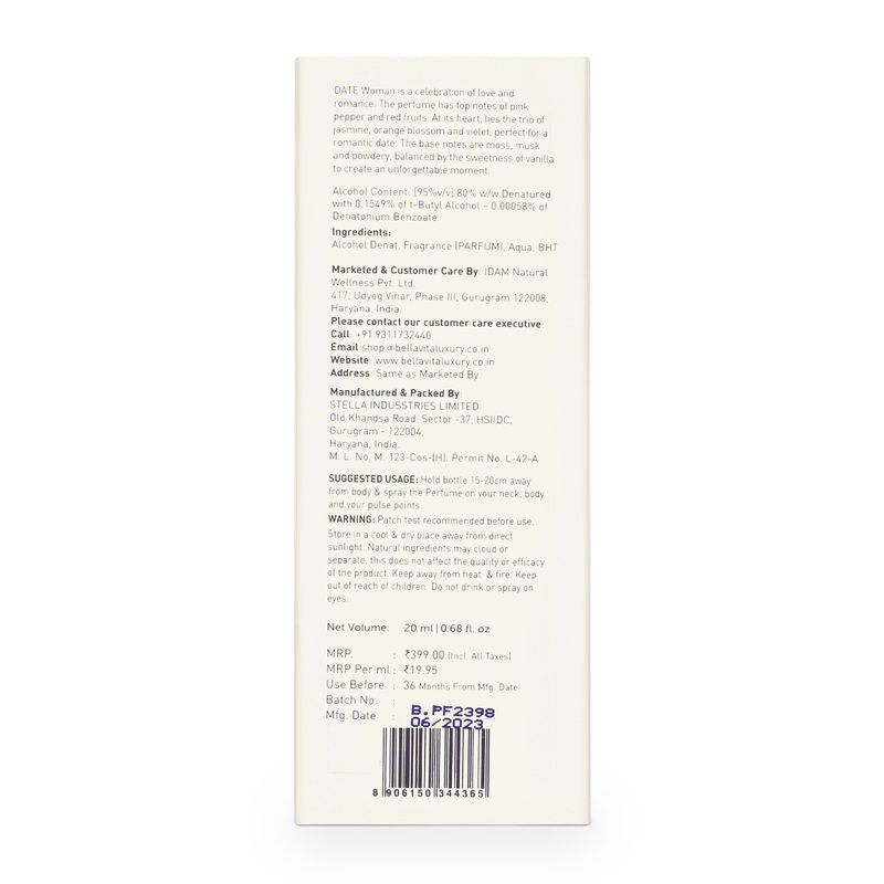 Bella Vita Date Perfume