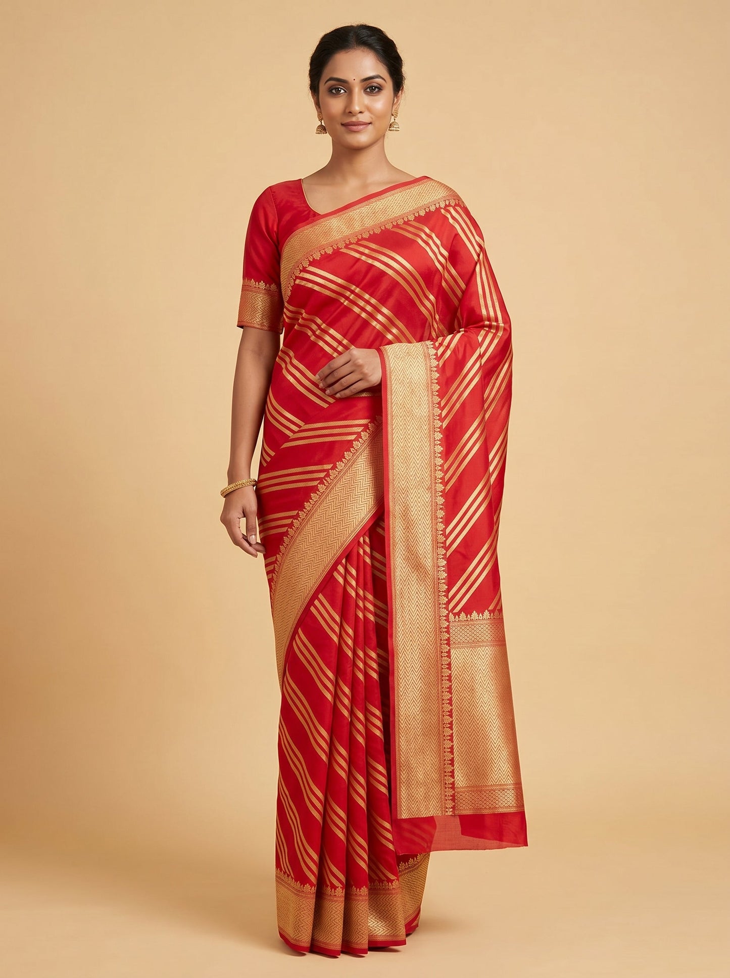 Deep Plum Handloom Saree
