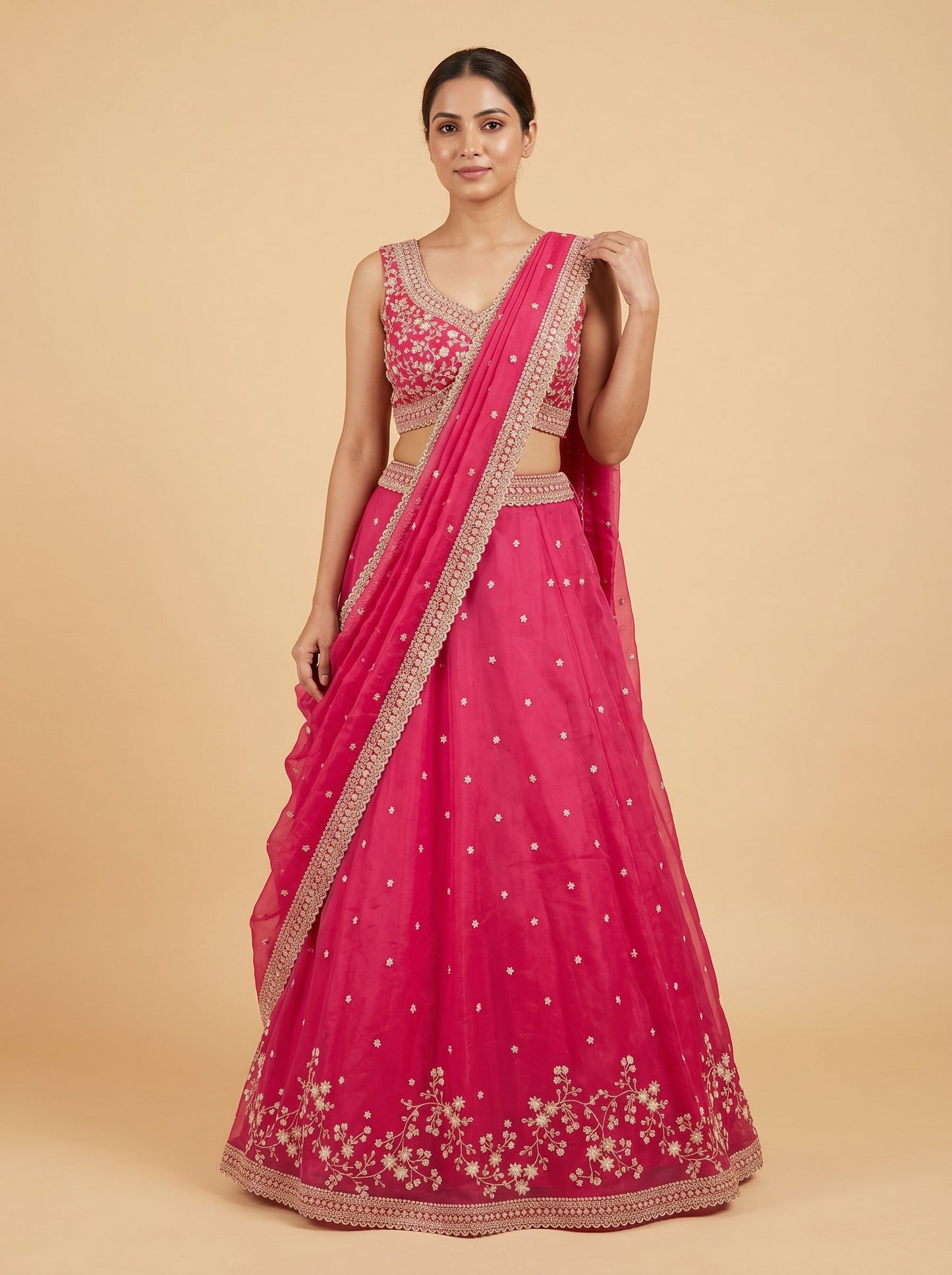 Dusty Rose Lehenga