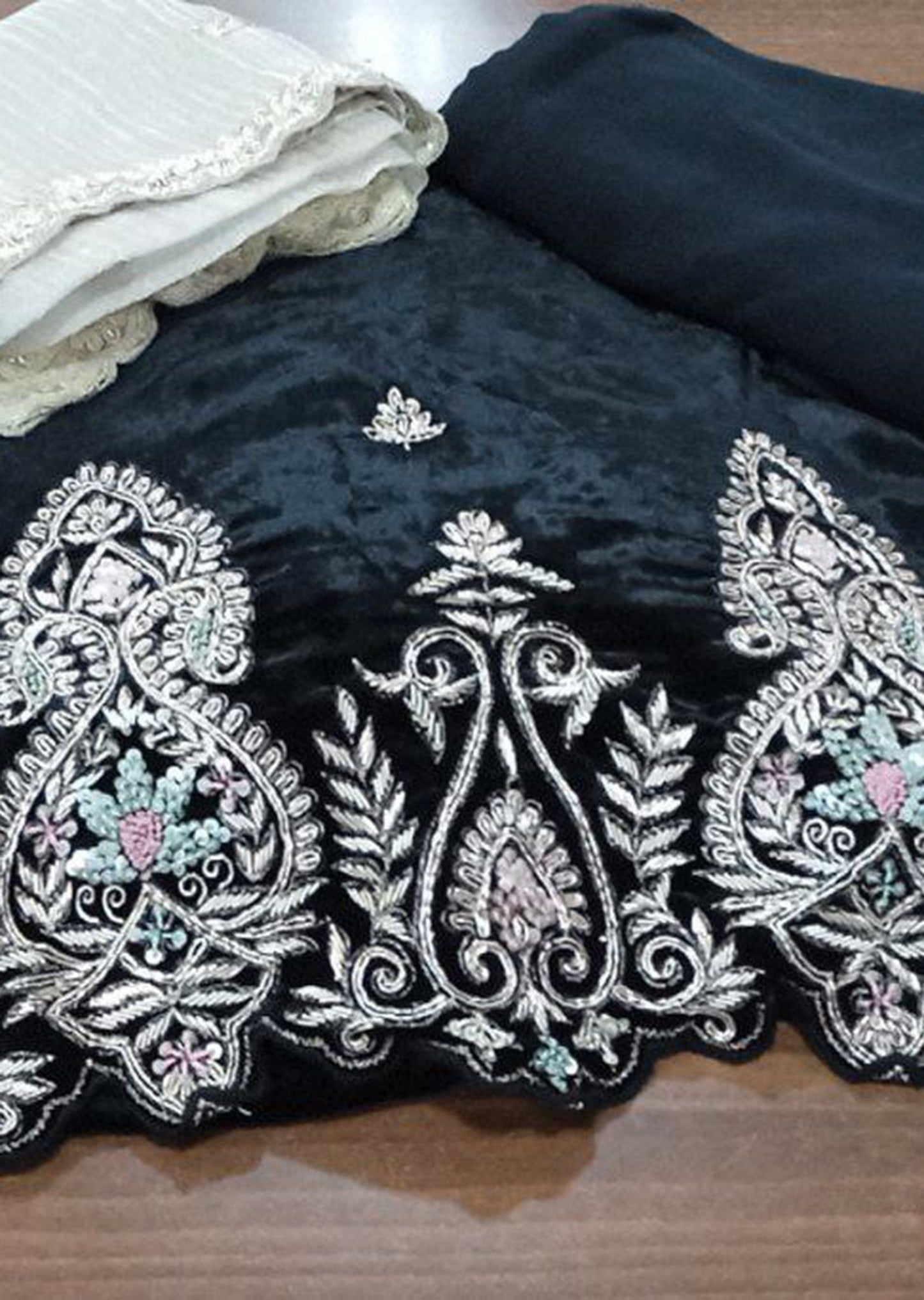 Ebony Lace Dress Material