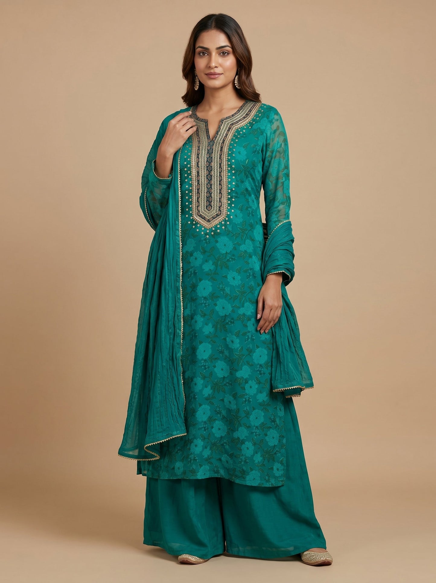 Emerald Anarkali Suit
