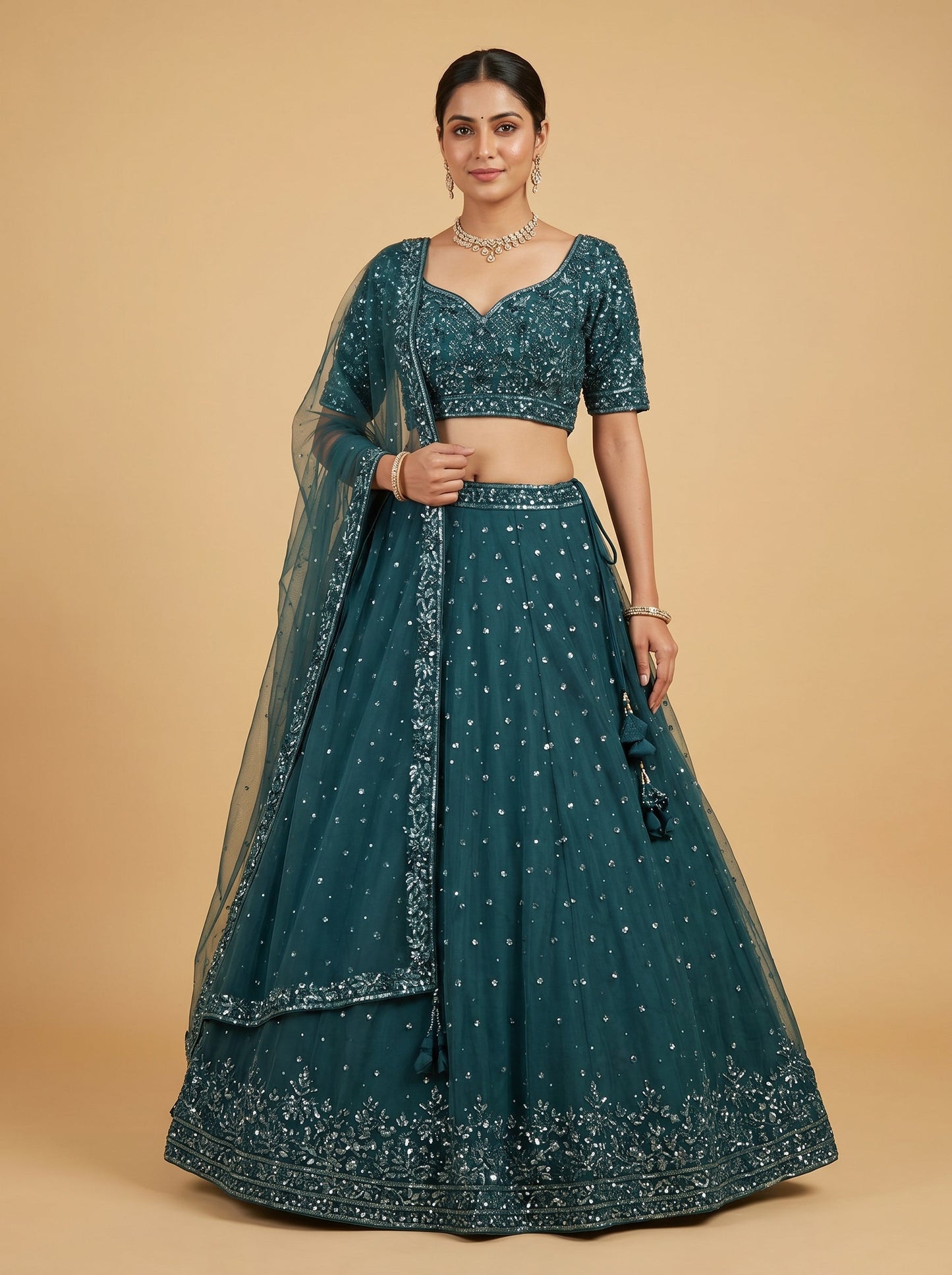 Emerald Grace Lehenga
