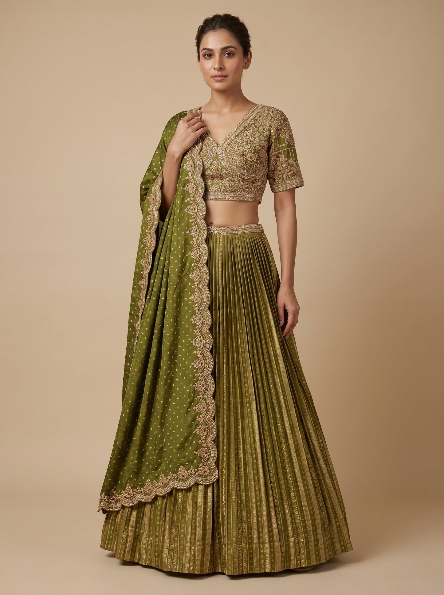Emerald Green Lehenga