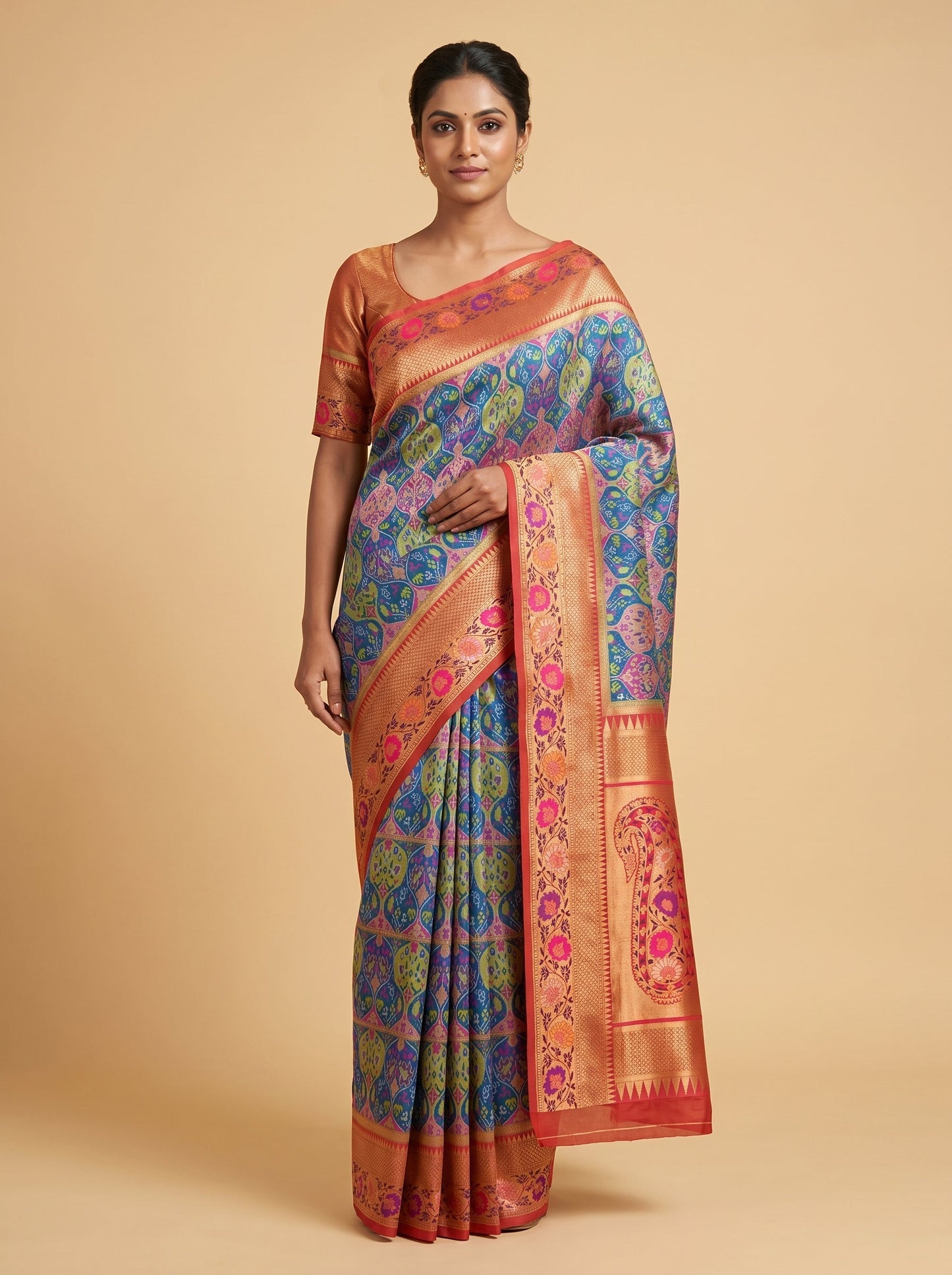 Forest Green Harmony Saree