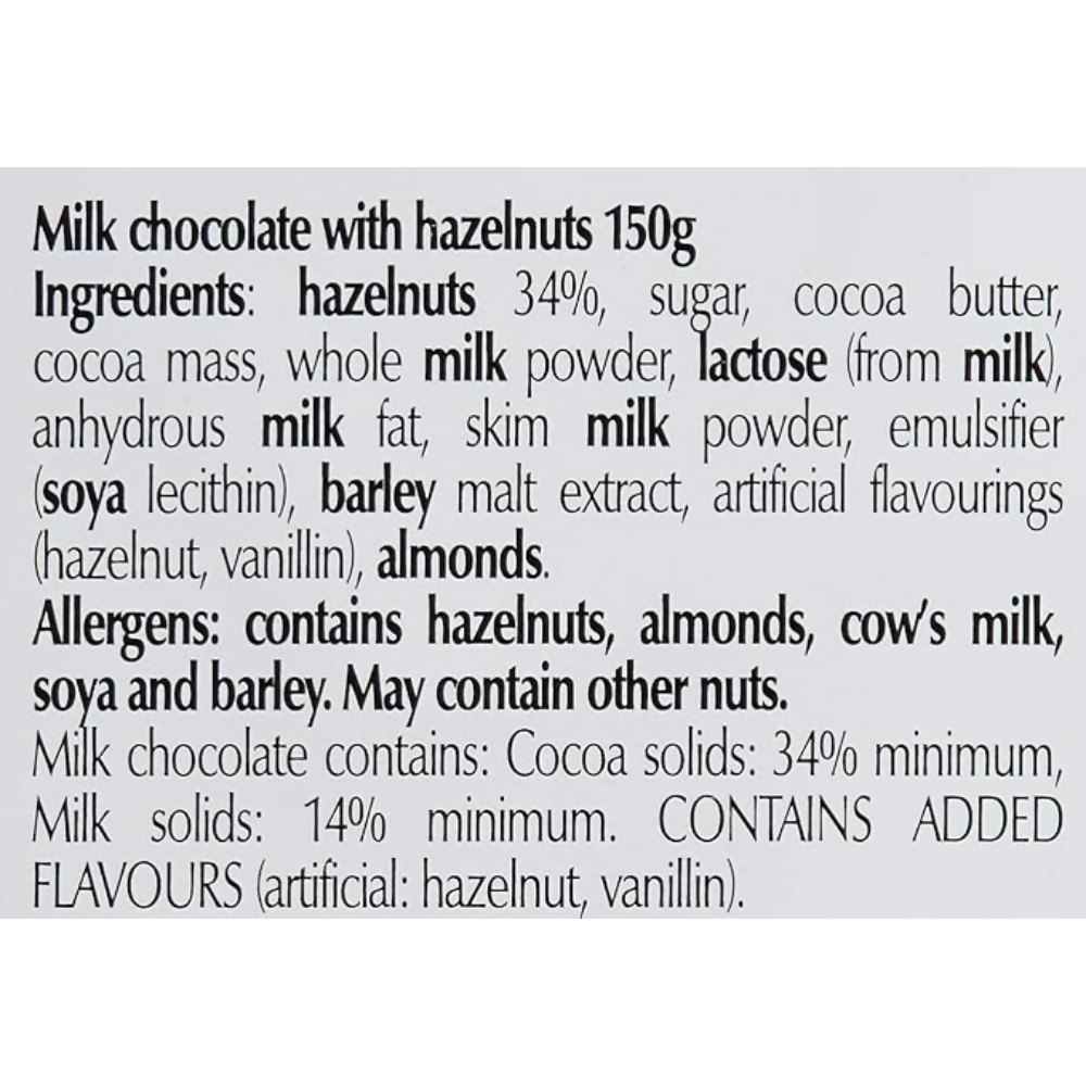 Lindt Grand Milk Chocolate, Hazel Nut