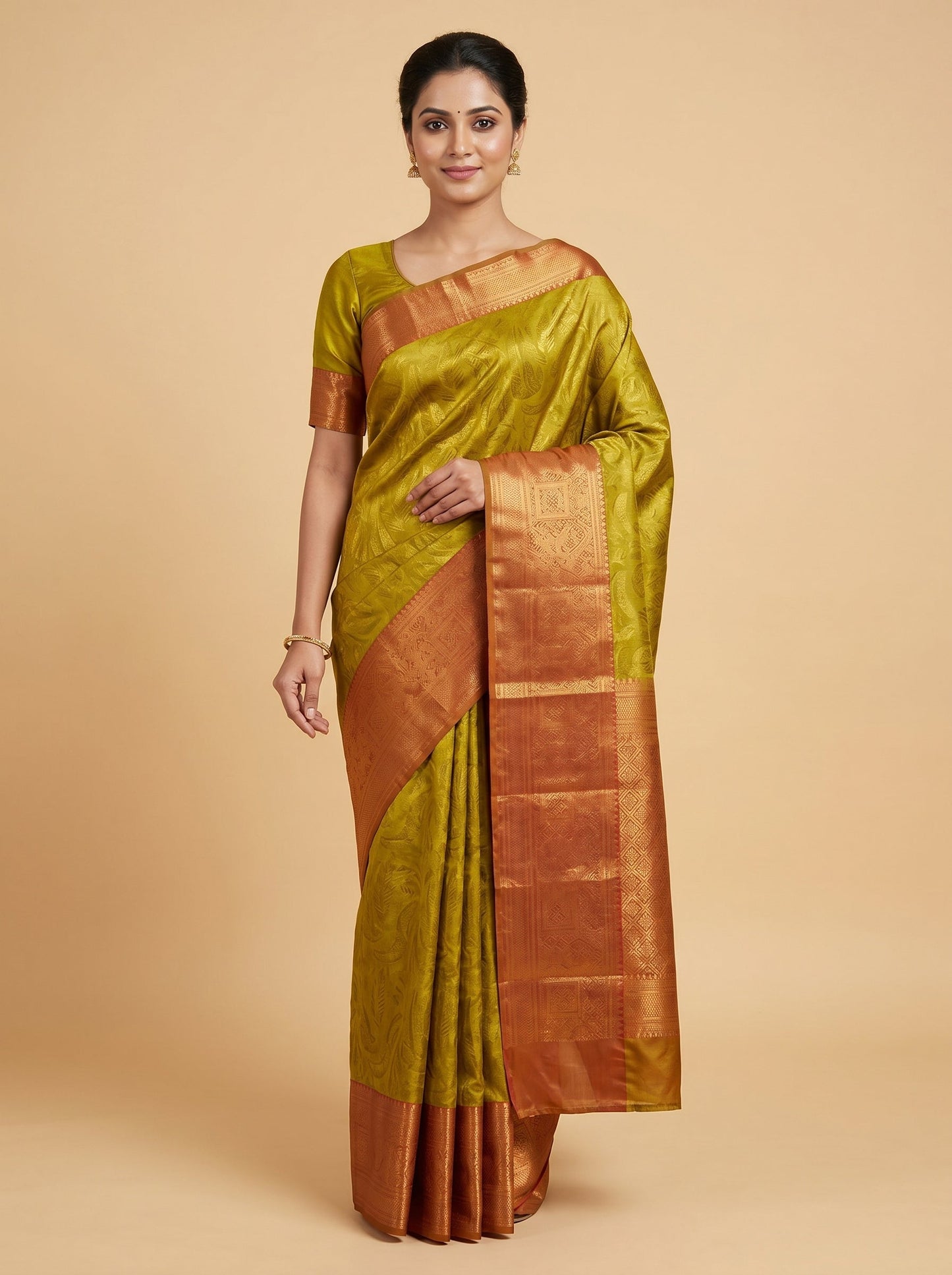 Gold Bespoke Texture Saree