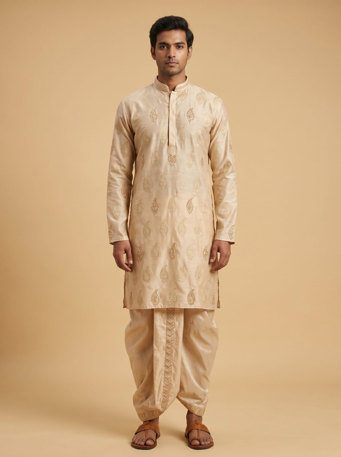Gold Festive Kurta Set