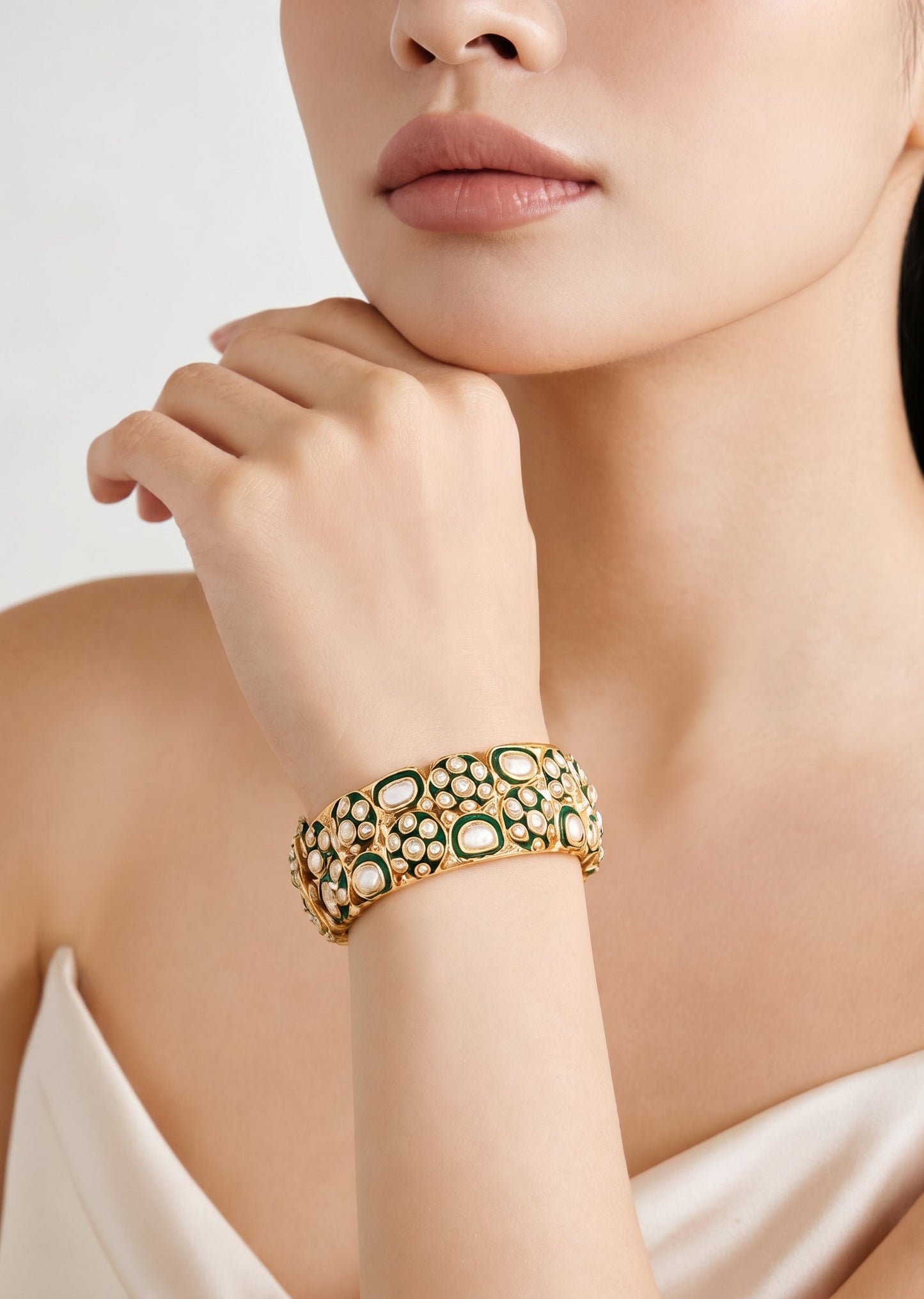 Gold-Toned Openwork Festive Bangles