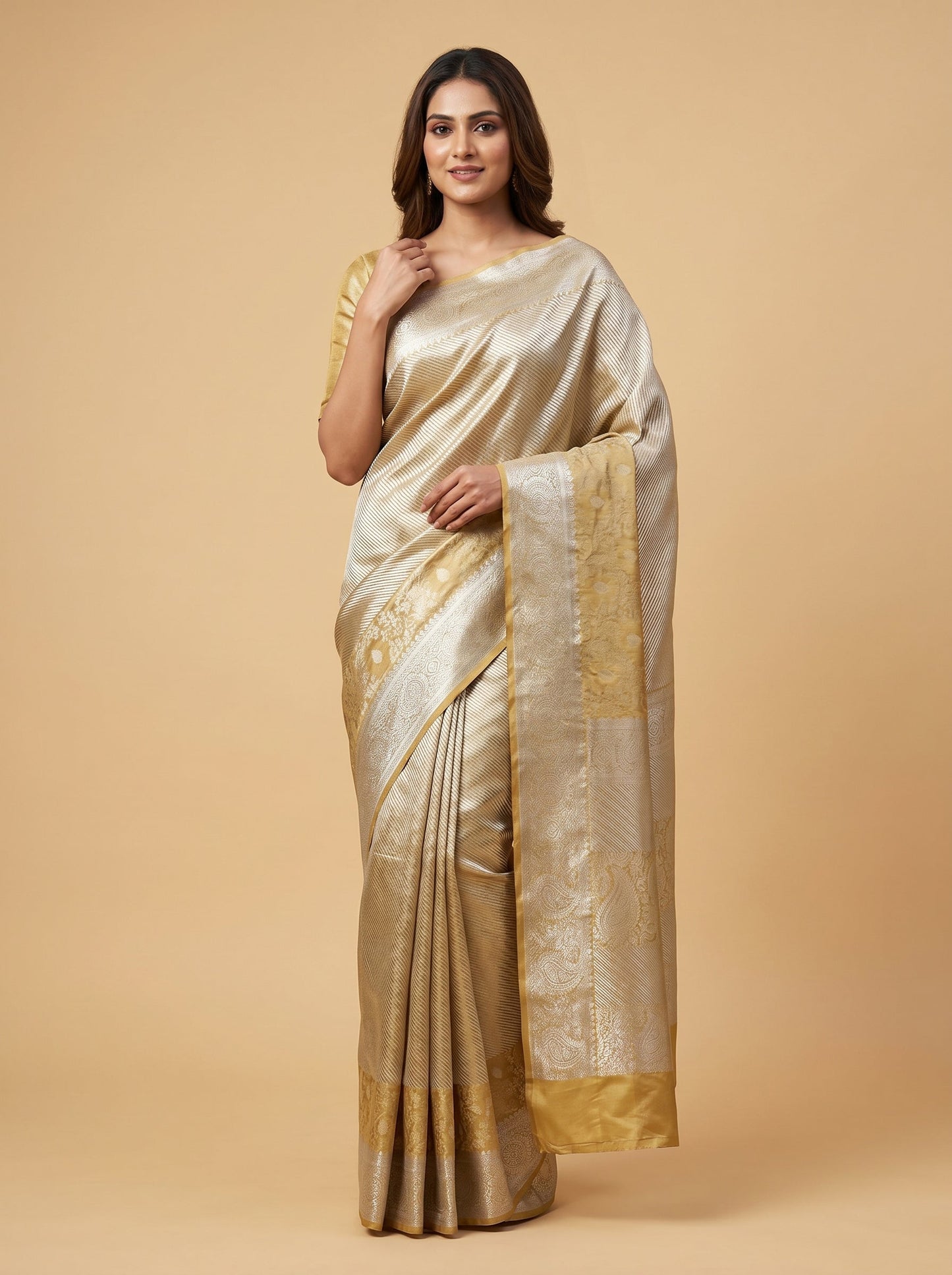 Golden Handloom Saree