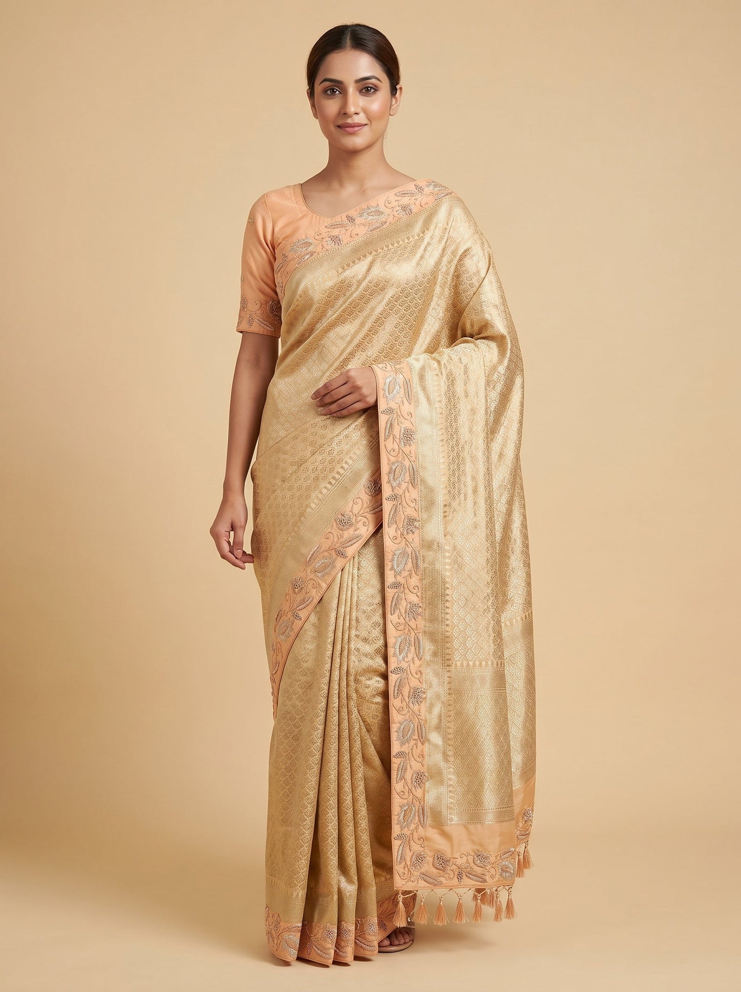 Golden Luxe Elegance Saree