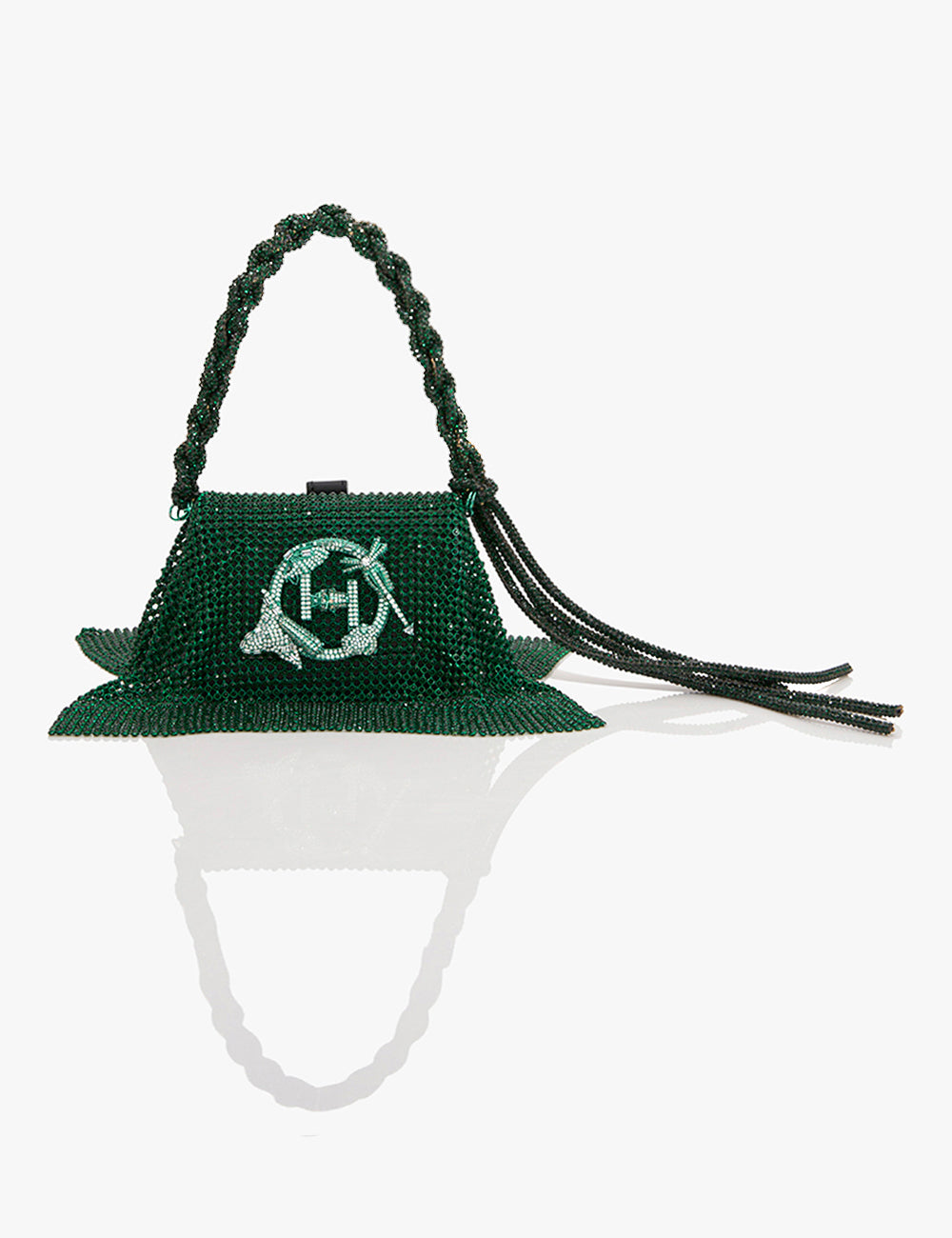 Kelly Green Crystal Furbie Handbag