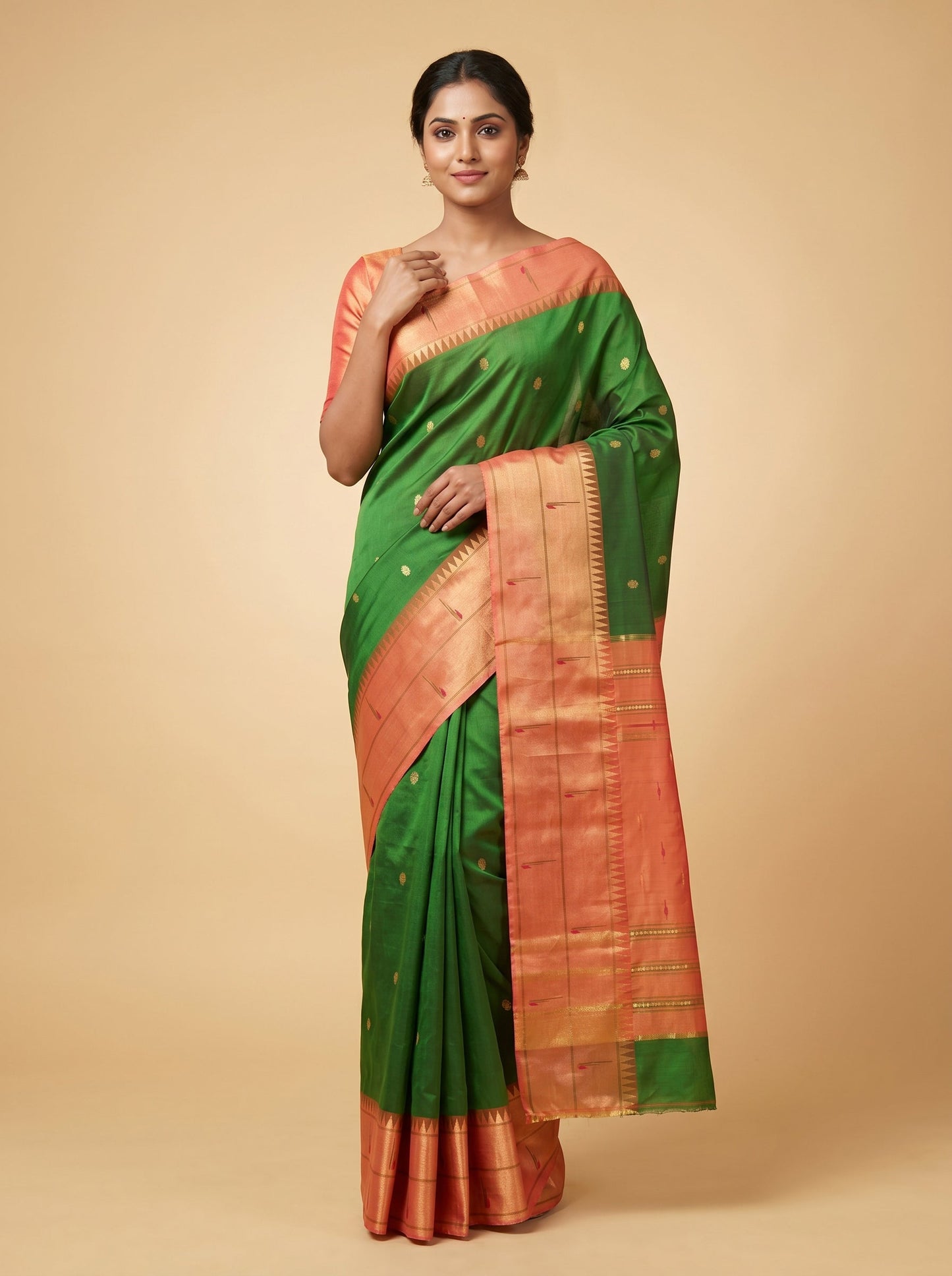Green Freshloom Handloom Saree