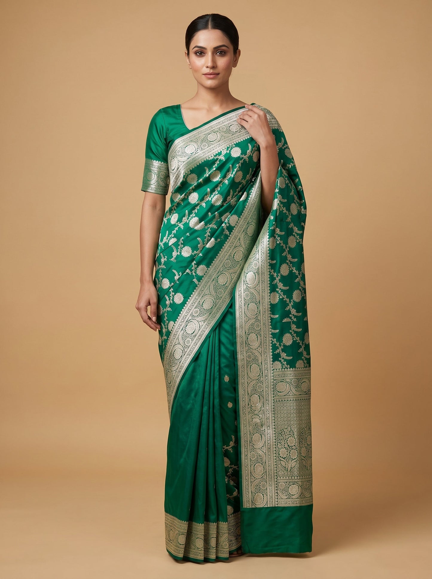 Green Heritage Handloom Saree