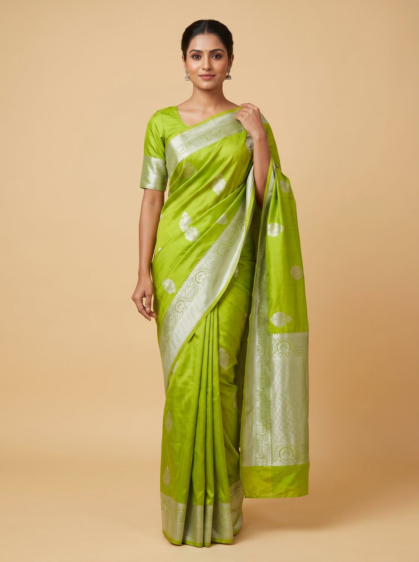 Green Organic Drift Handloom Saree