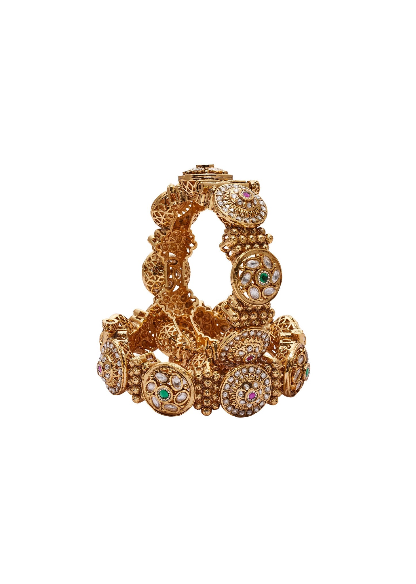 Green Rajwadi Bangles