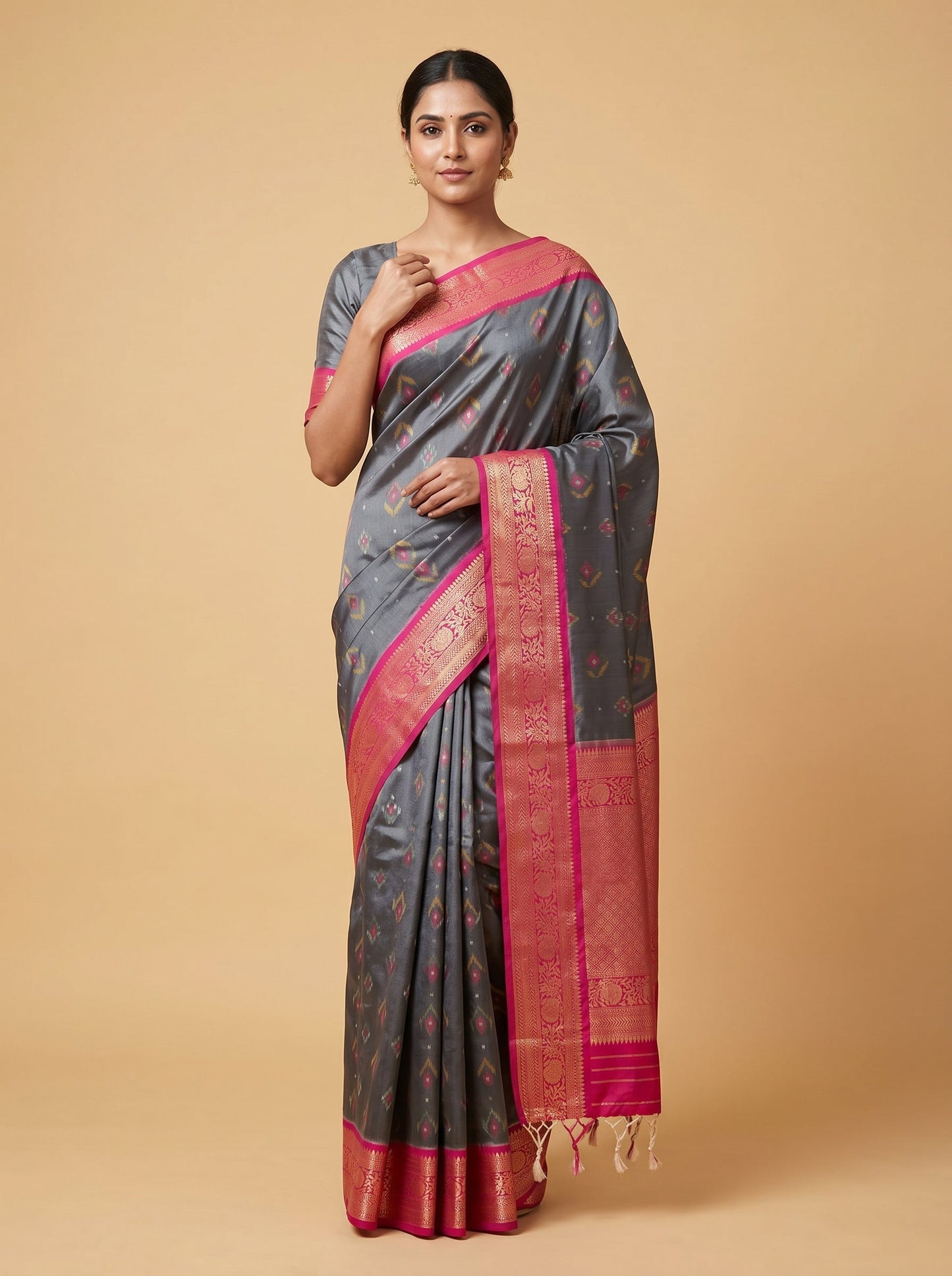 Grey Understated Flow Handloom Saree