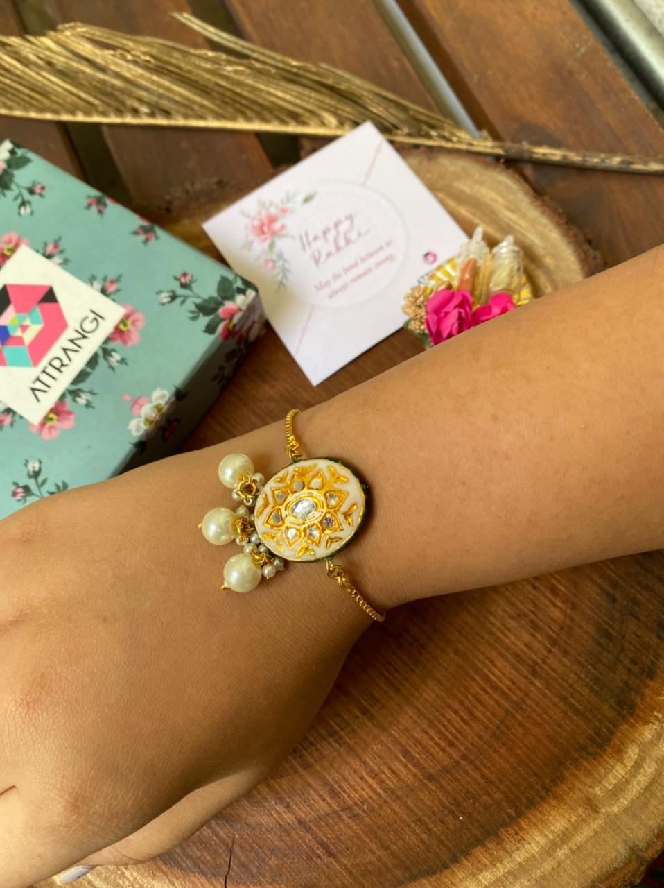 Gulaabo Meenakari Rakhi