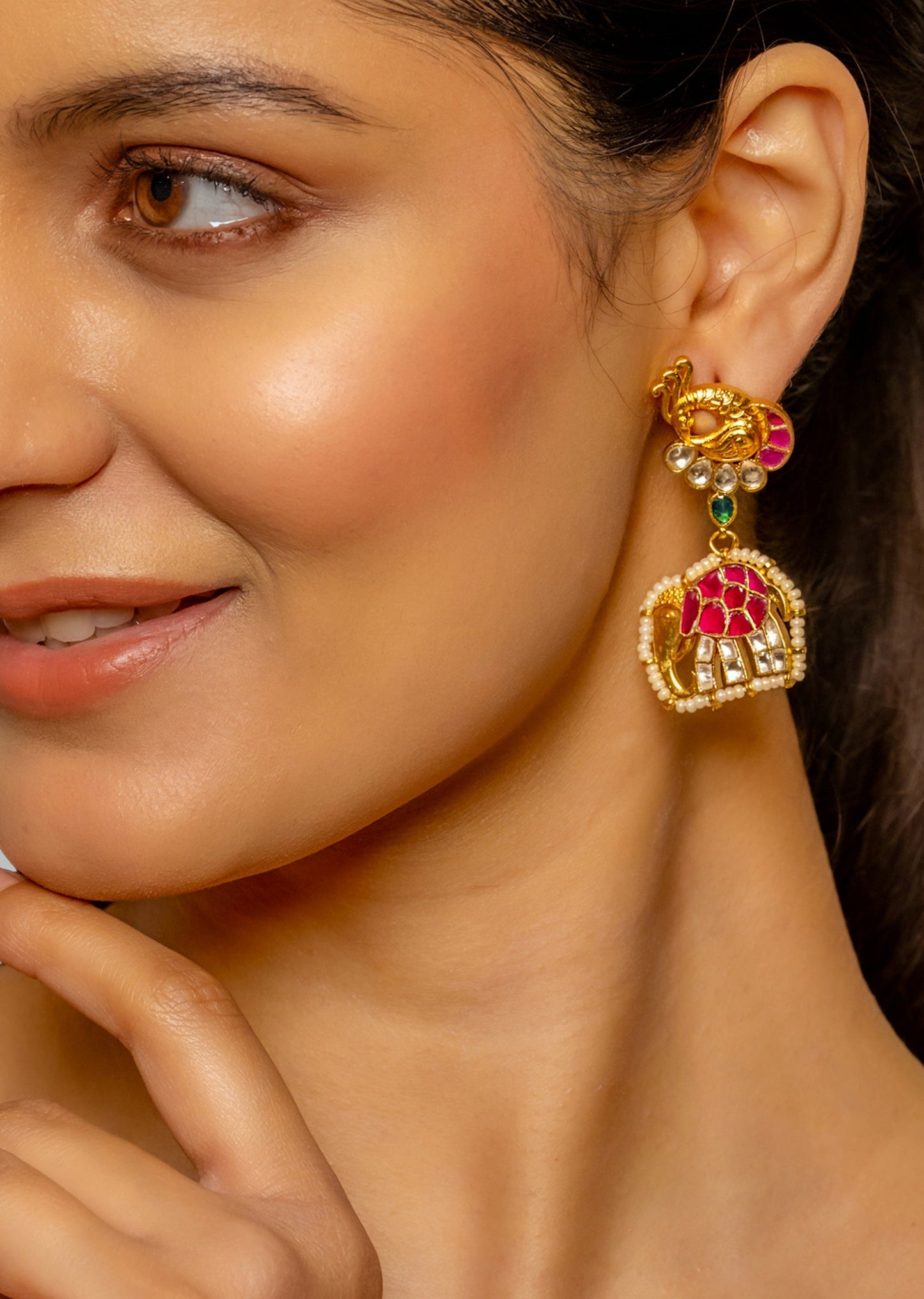 Handcrafted Kundan Earrings