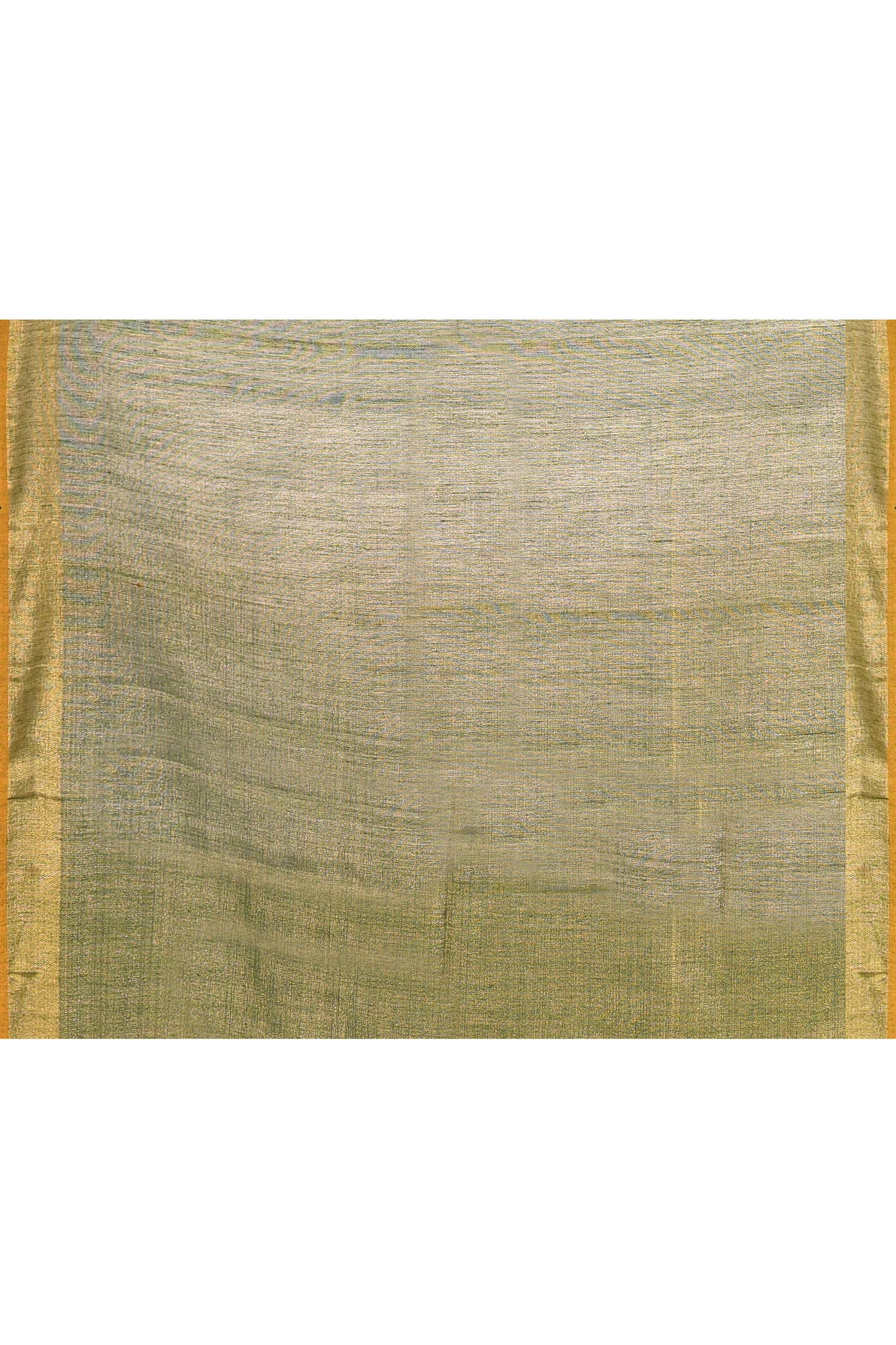 Piyari Fashion Women's Moss Green Embellished Tissue Jamdani Saree