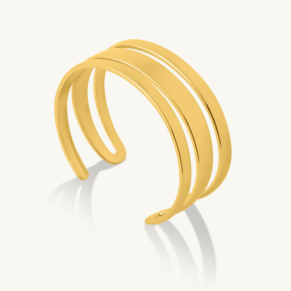 Twin-Bar Open Cuff Bracelet