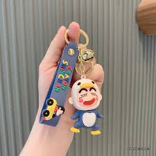 Shinchan Cartoon Penguin | 3D Lanyard Keychain | Silicone