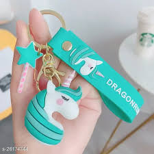 Blue Unicorn DragonRun Keychain | 3D Lanyard Keychain | Silicone | Premium |