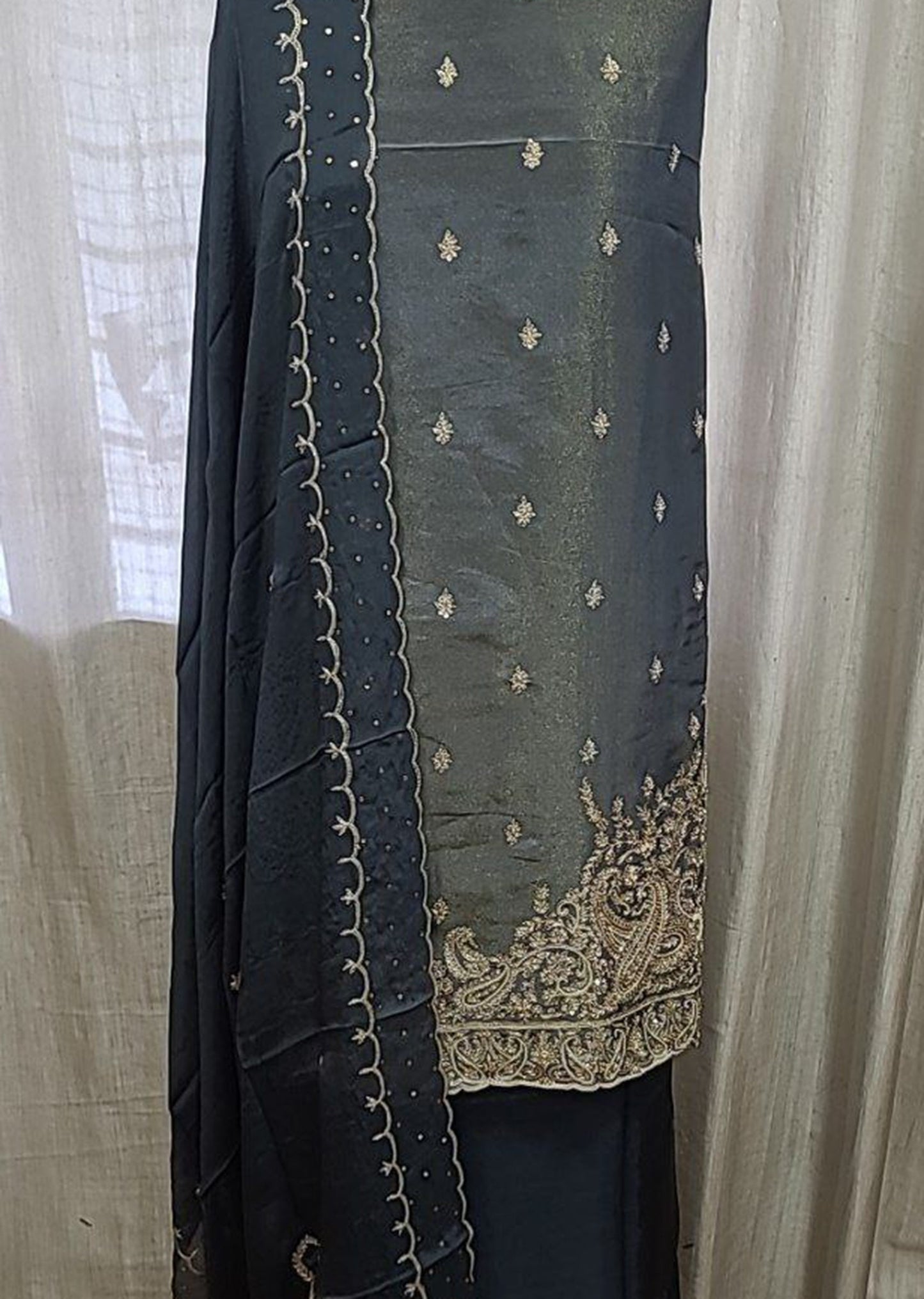 Indigo Night Dress Material