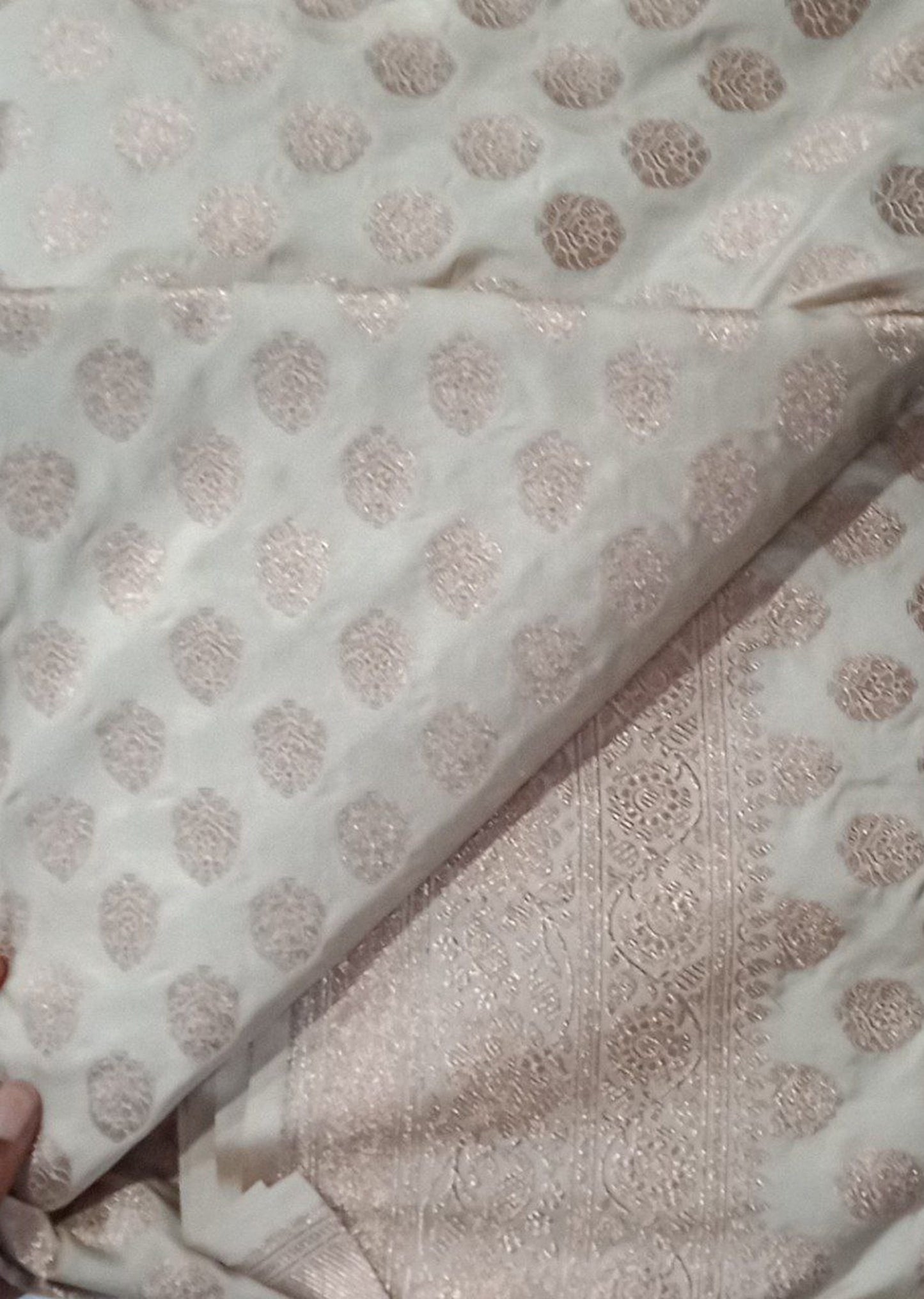Ivory Pearl Dress Material