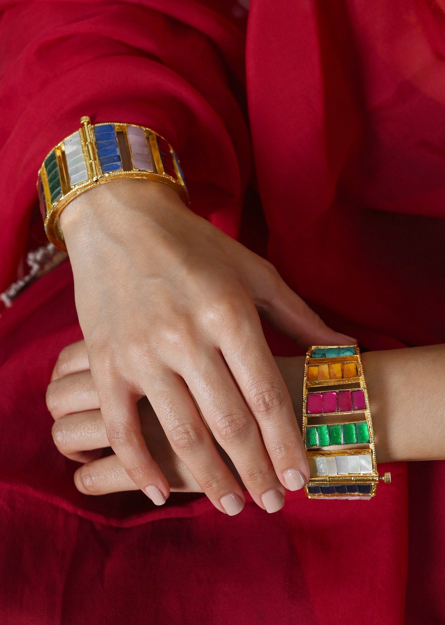 Jadau Kundan Statement Bangles