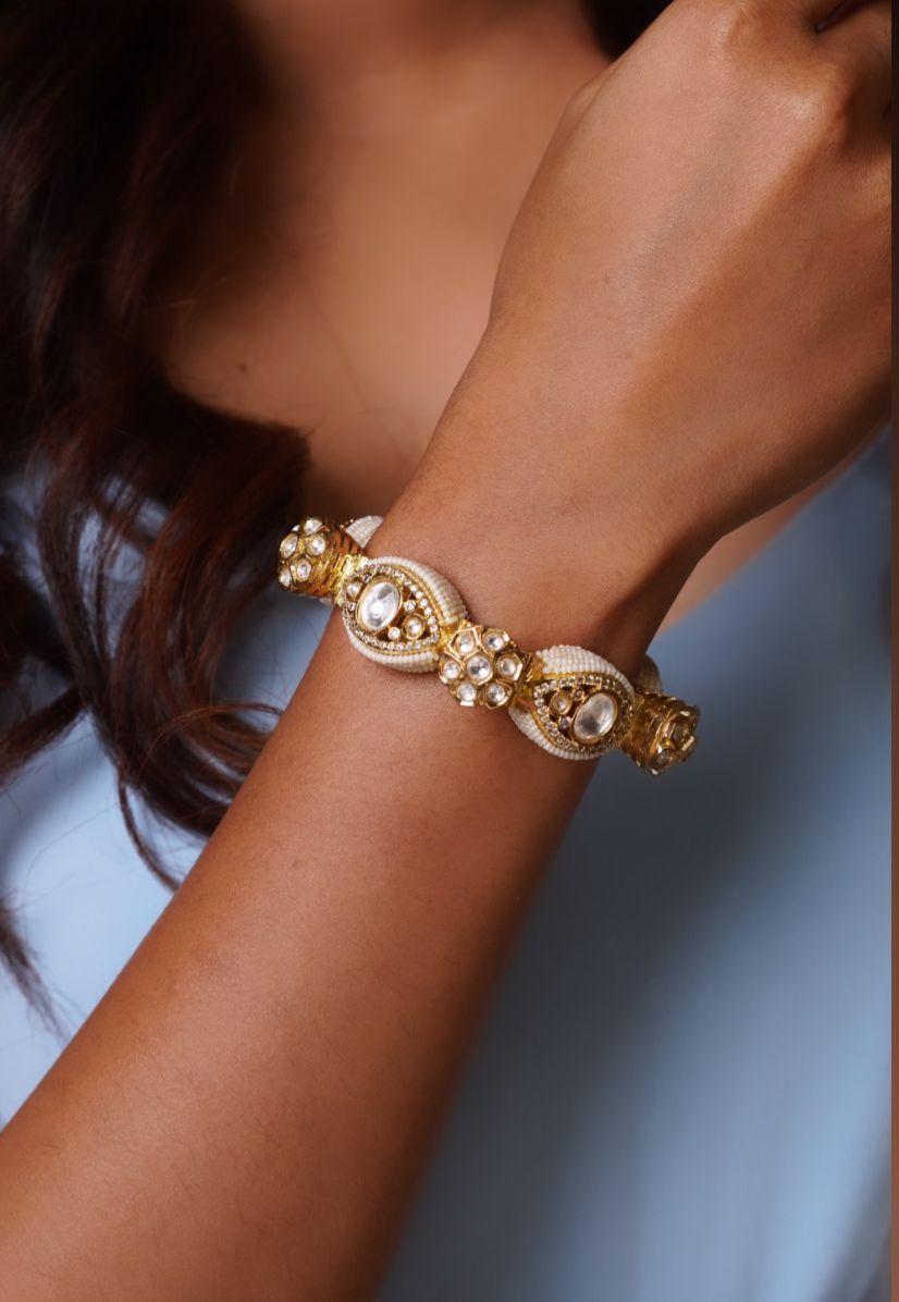 Jayati Gajra Polki Bracelet